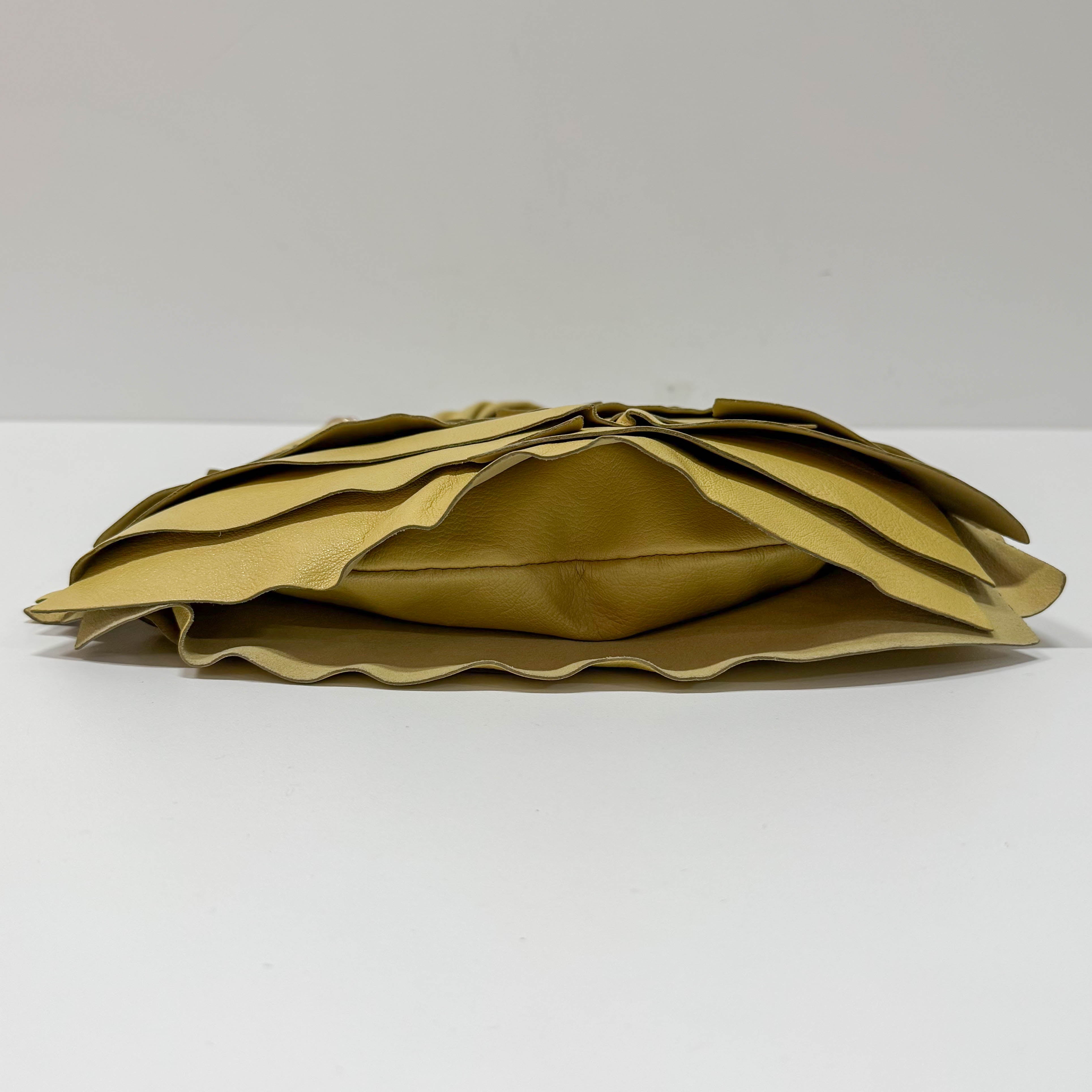 Saint Tropez Green Leather Shoulder Bag