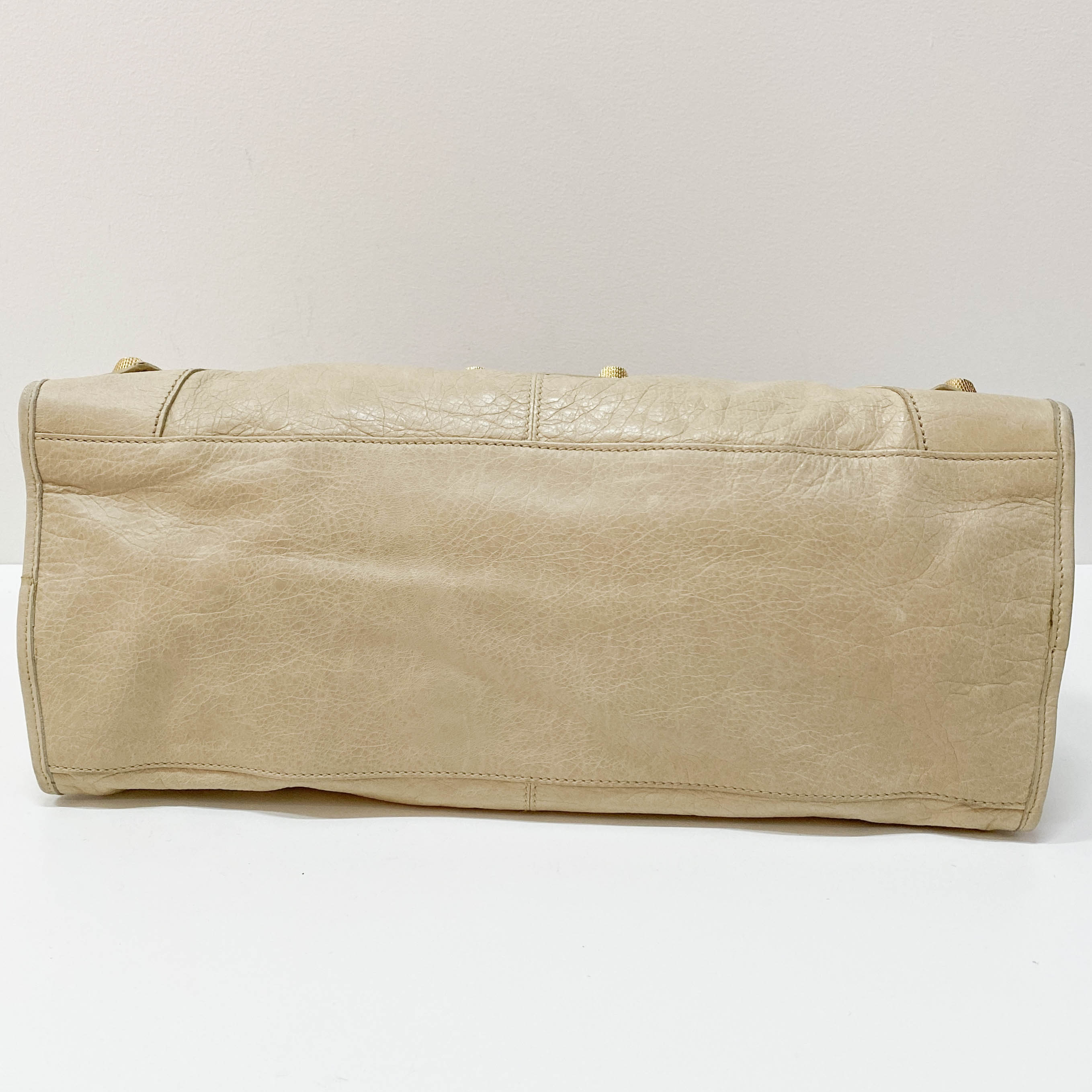 The Part Time Light Beige Calfskin Leather Two Way Bag