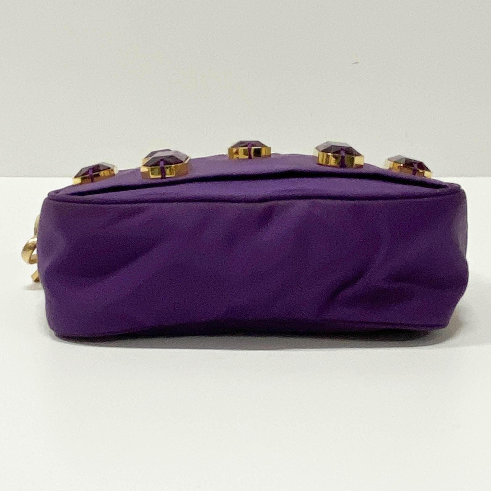 Tessuto Pietre Purple Nylon Crossbody Bag