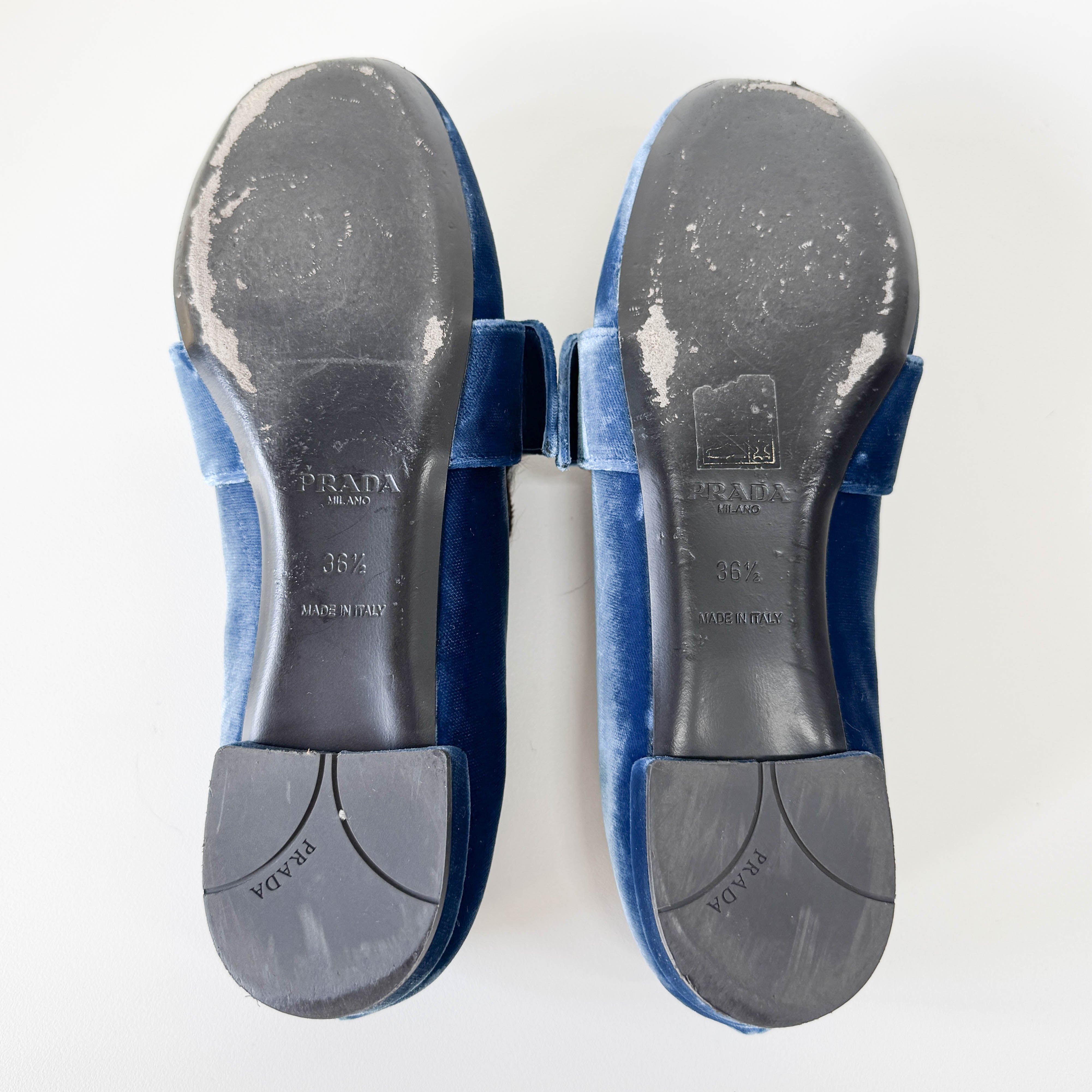 Size 36 1/2 EU Leopard Print Blue Velvet Loafers