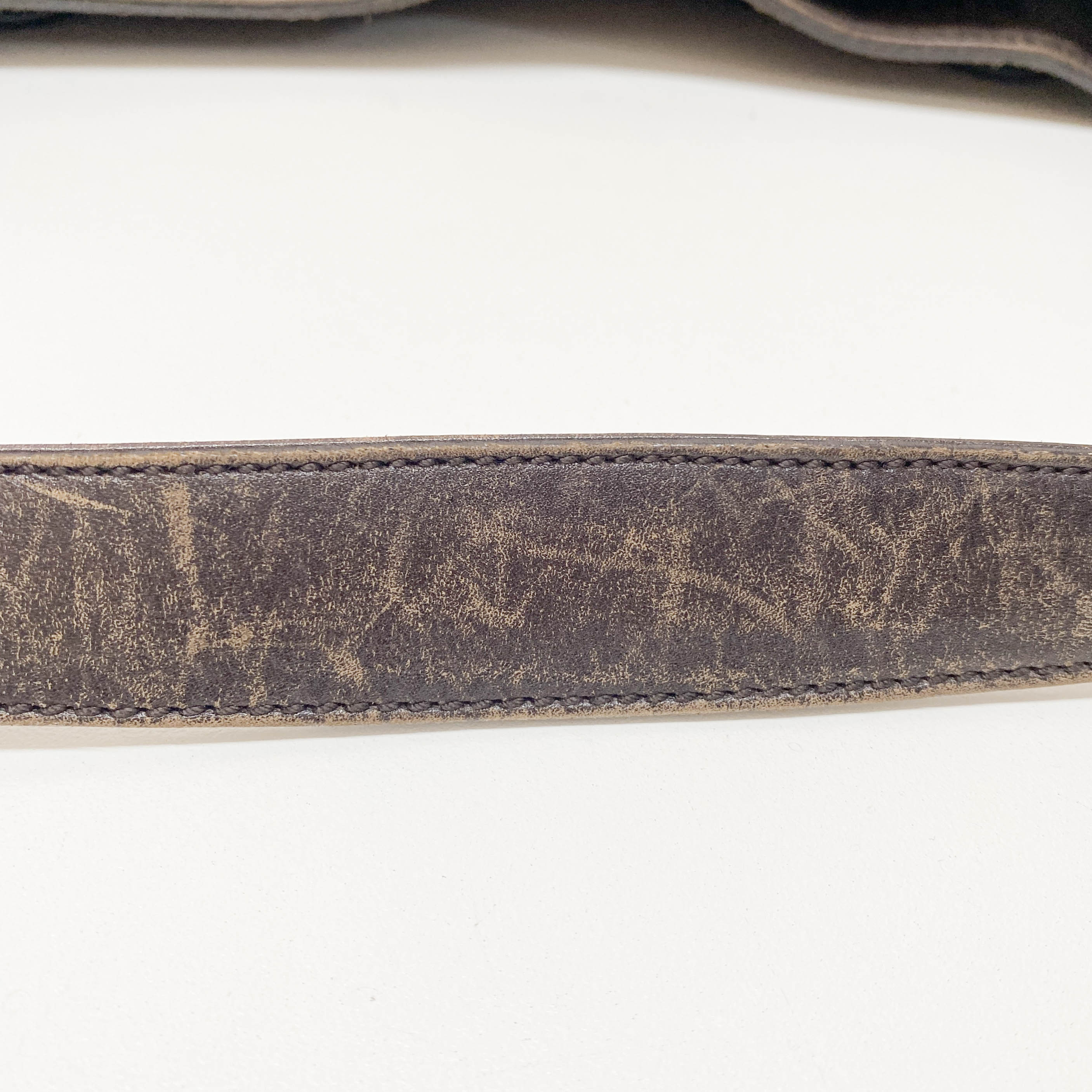 Vintage Brown Suede Shoulder Bag