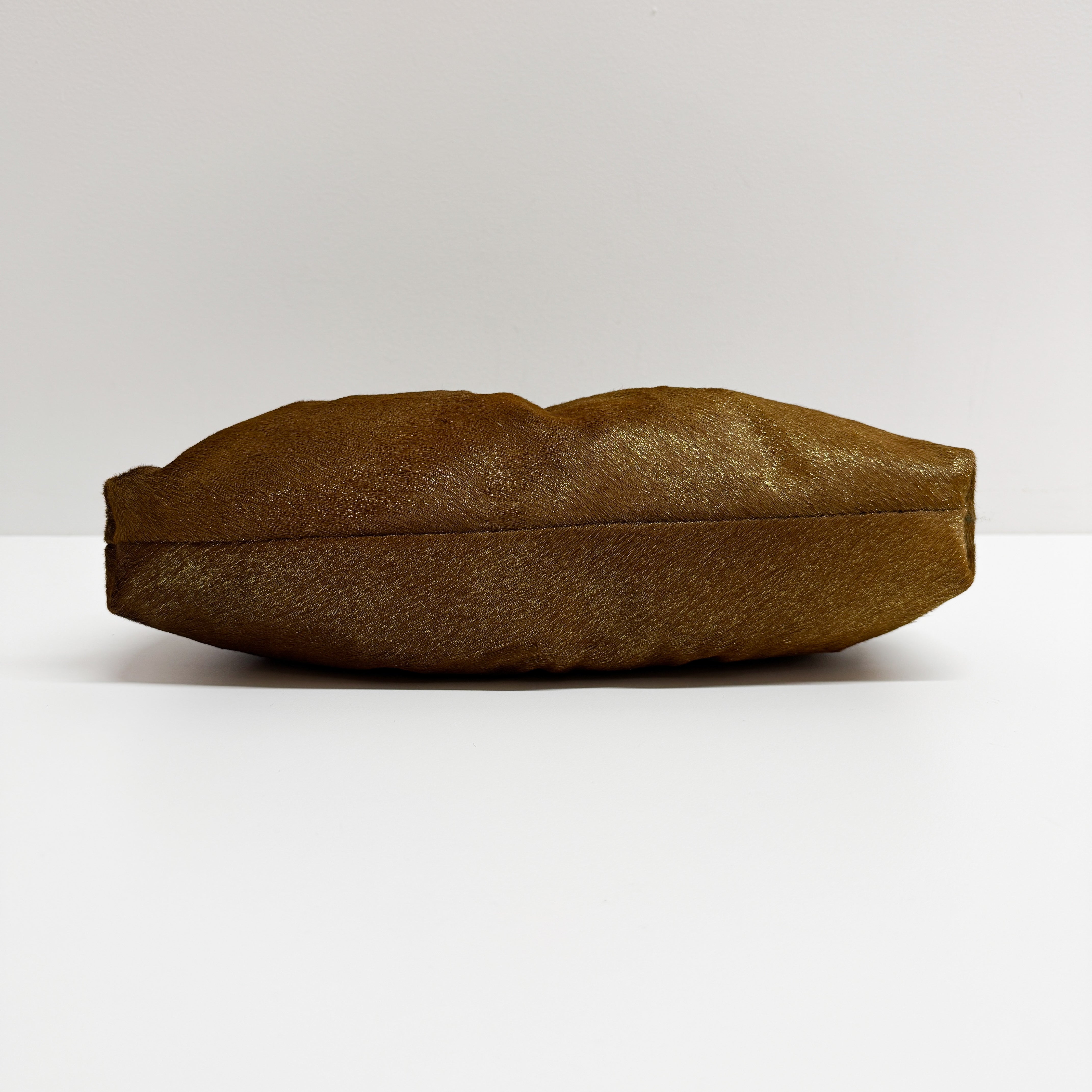 Chef Gold Pony Hair Shoulder Bag