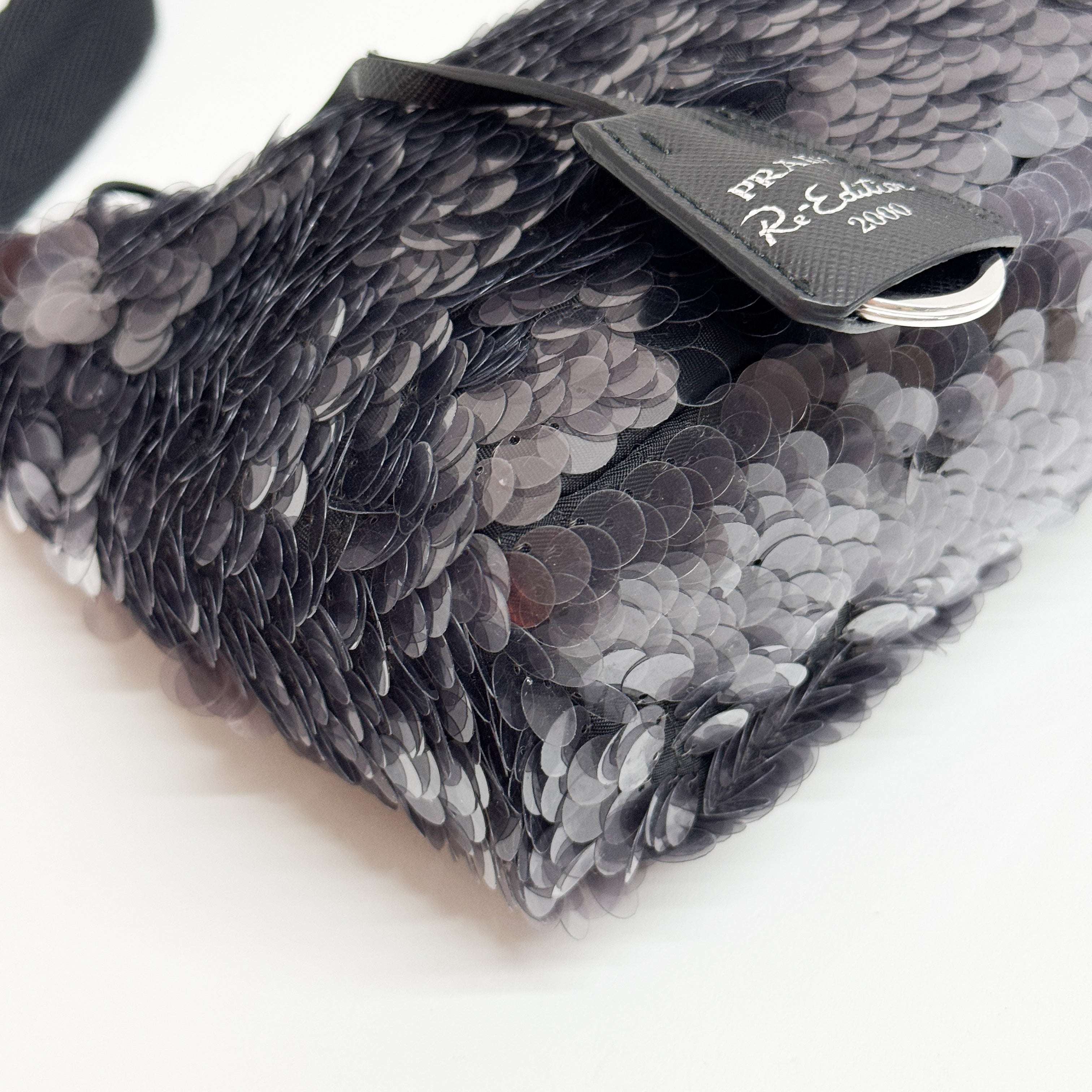 Vintage Black Sequin Shoulder Bag