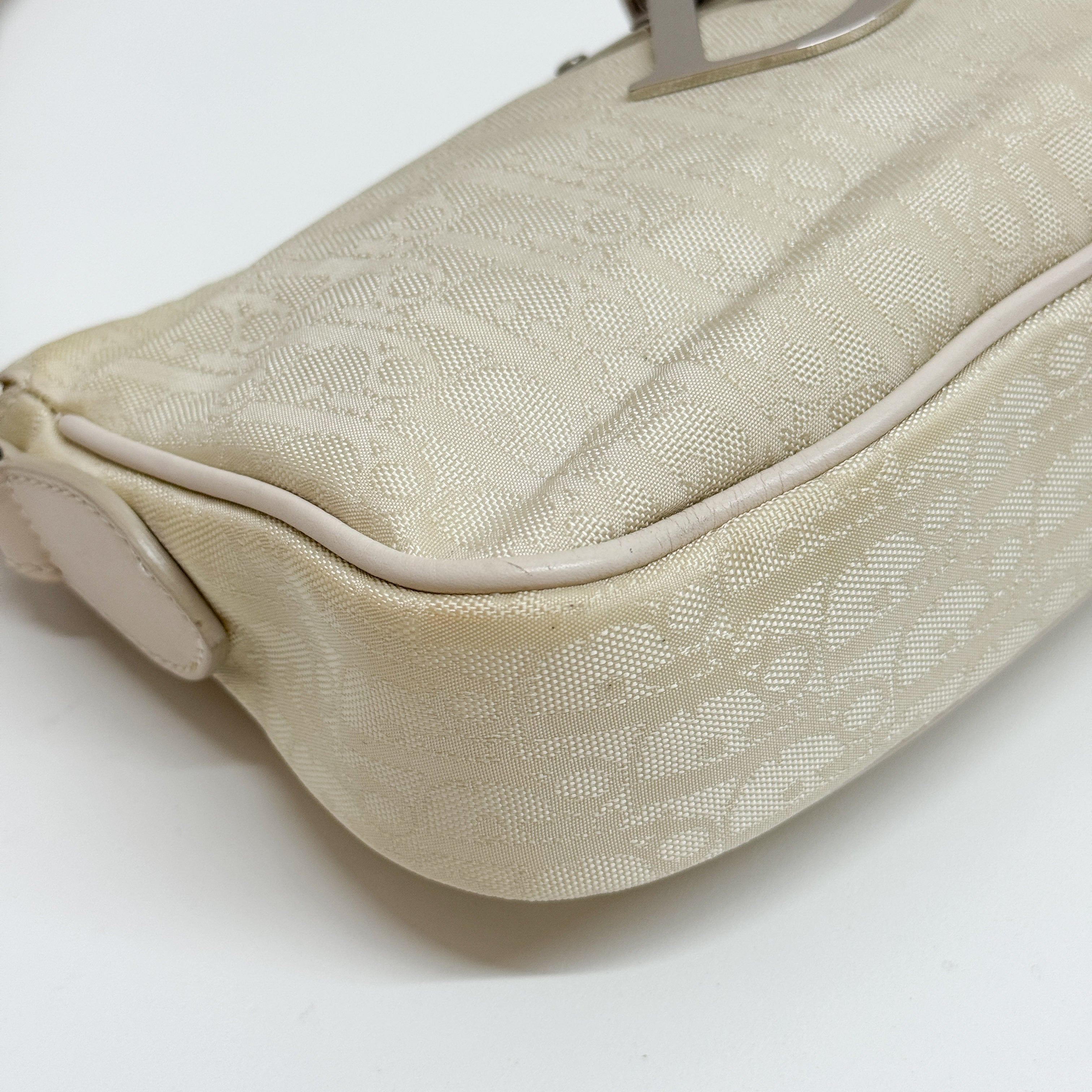 Trotter Beige Canvas Pochette Bag