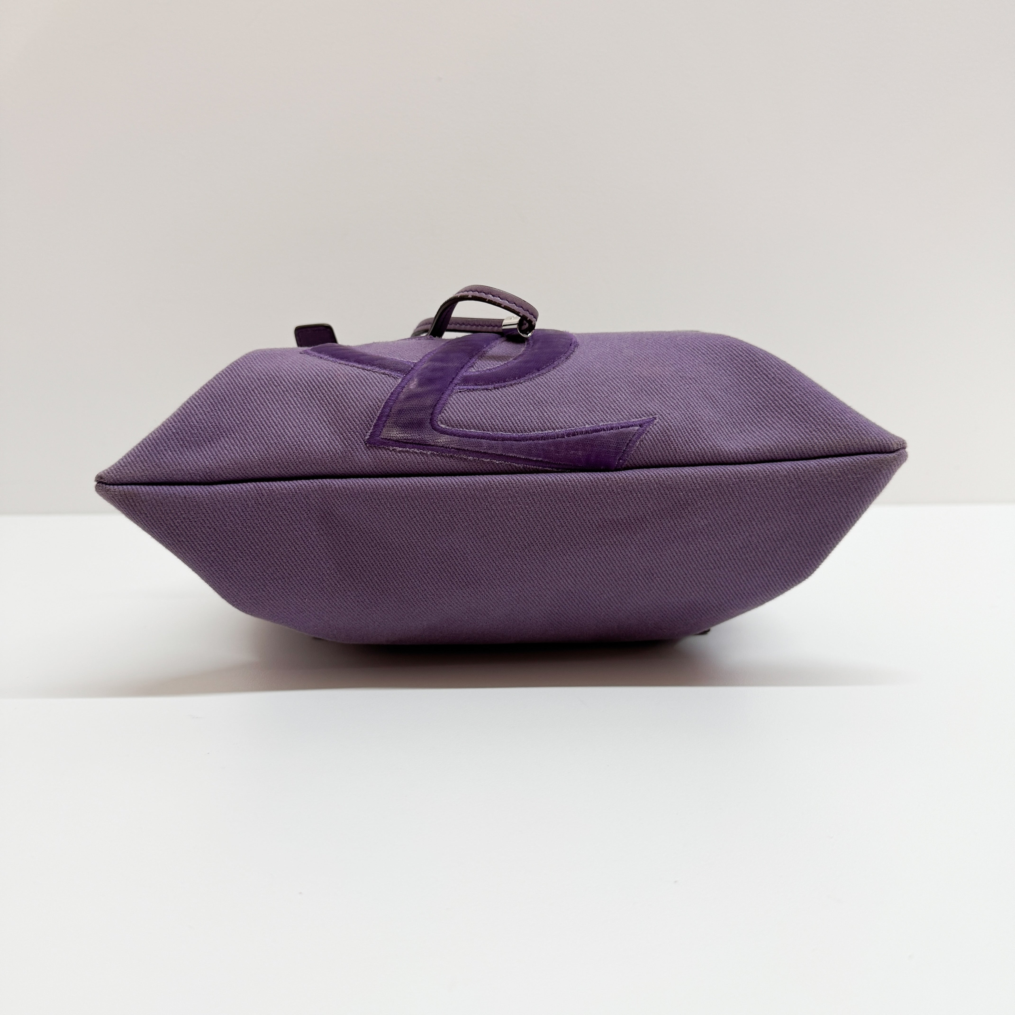 Vintage Purple Cotton Tote Bag