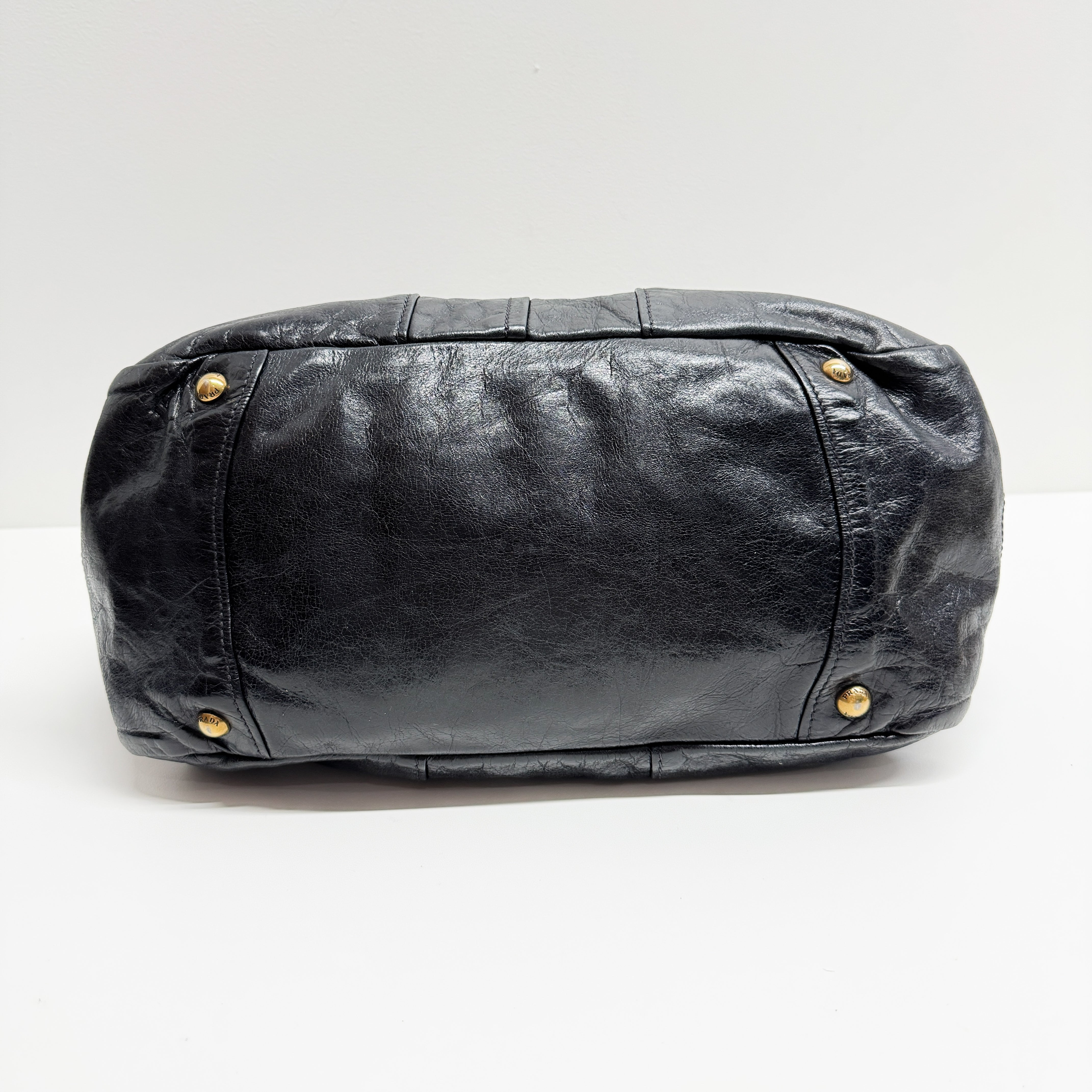 Black Leather Hand Bag