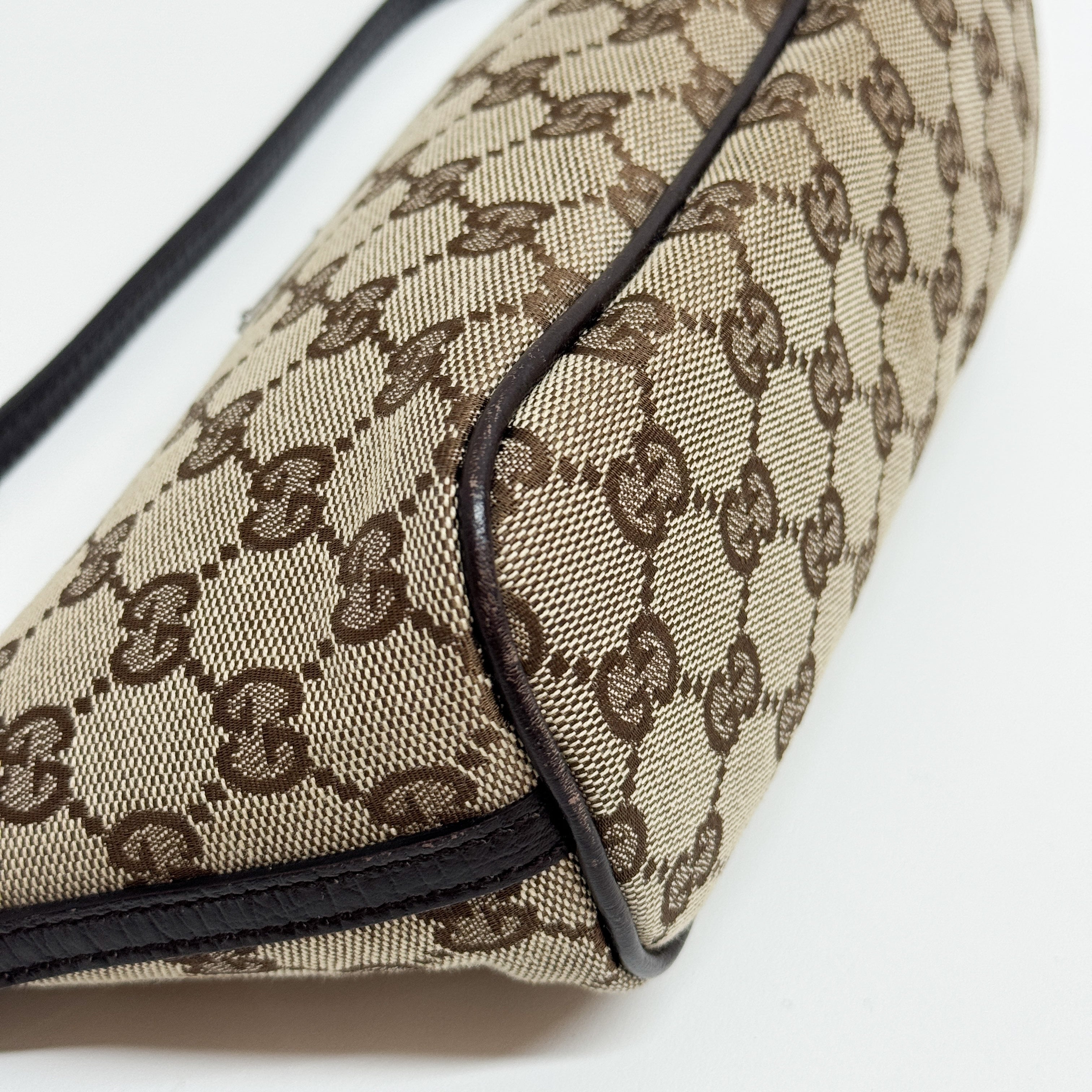 Boat GG Brown Canvas Pouch Shoulder Bag