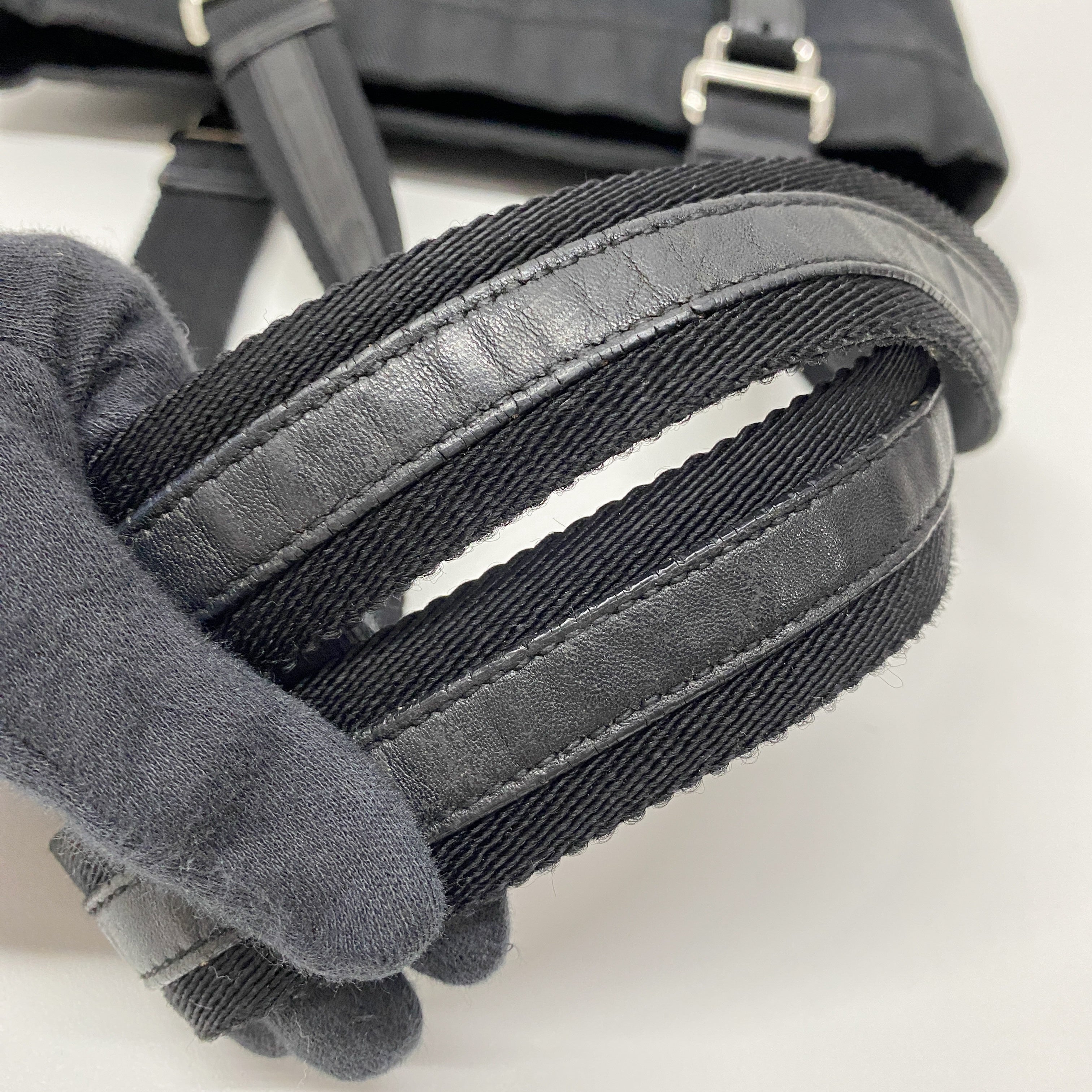 Black Canvas Tote Shoulder Bag