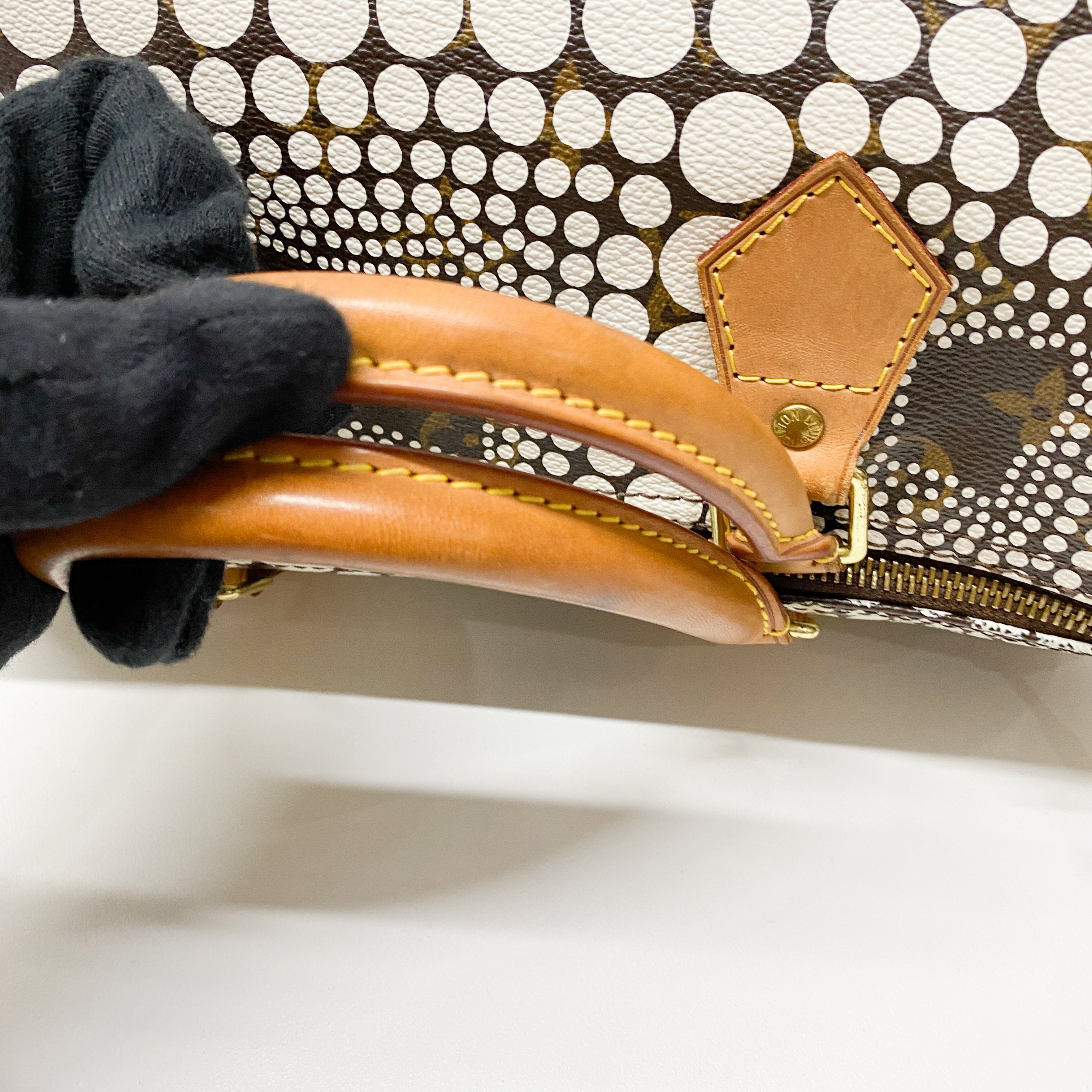 Speedy 30 Yayoi Kusama Monogram Multi-color Coated Canvas Hand Bag