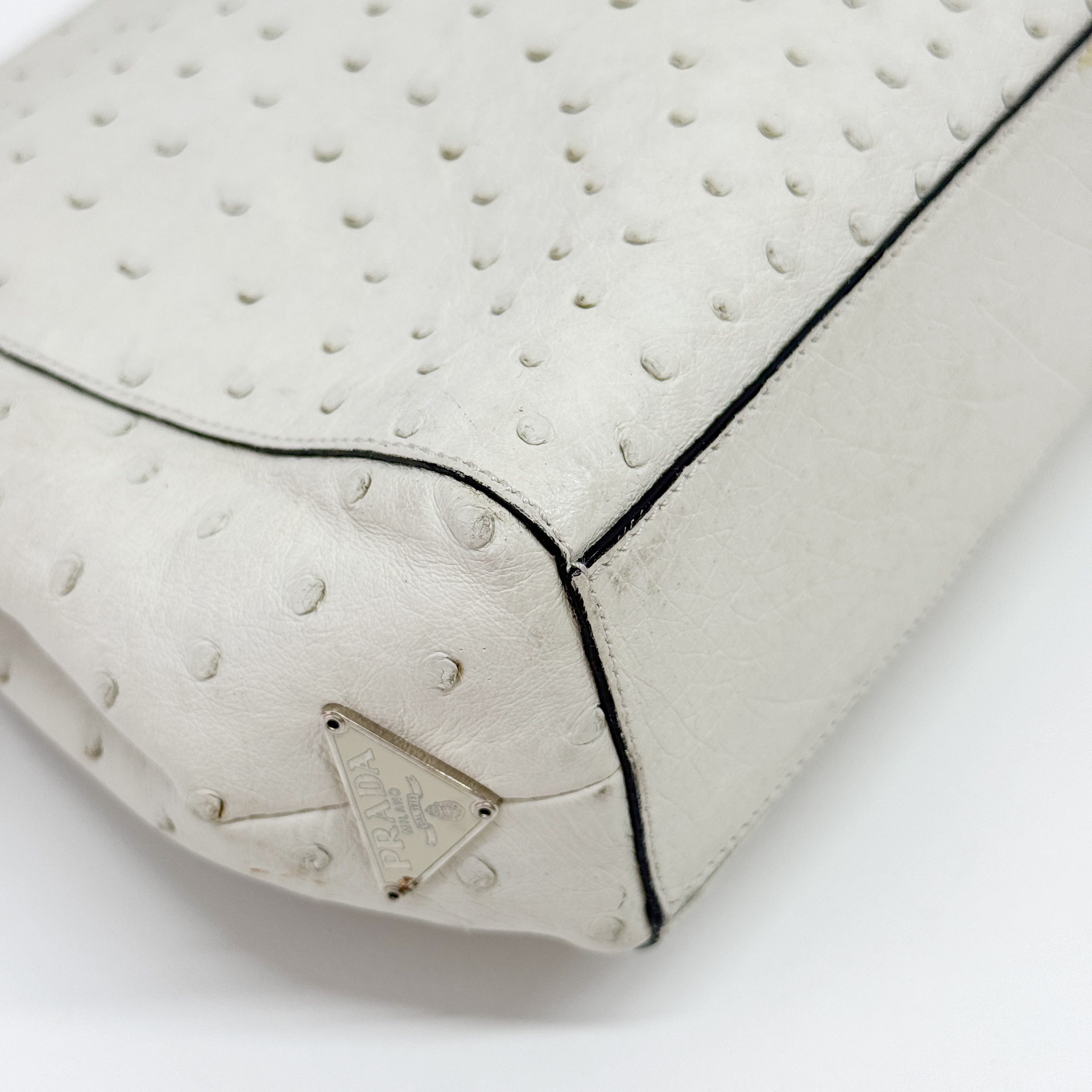 White Leather Handbag