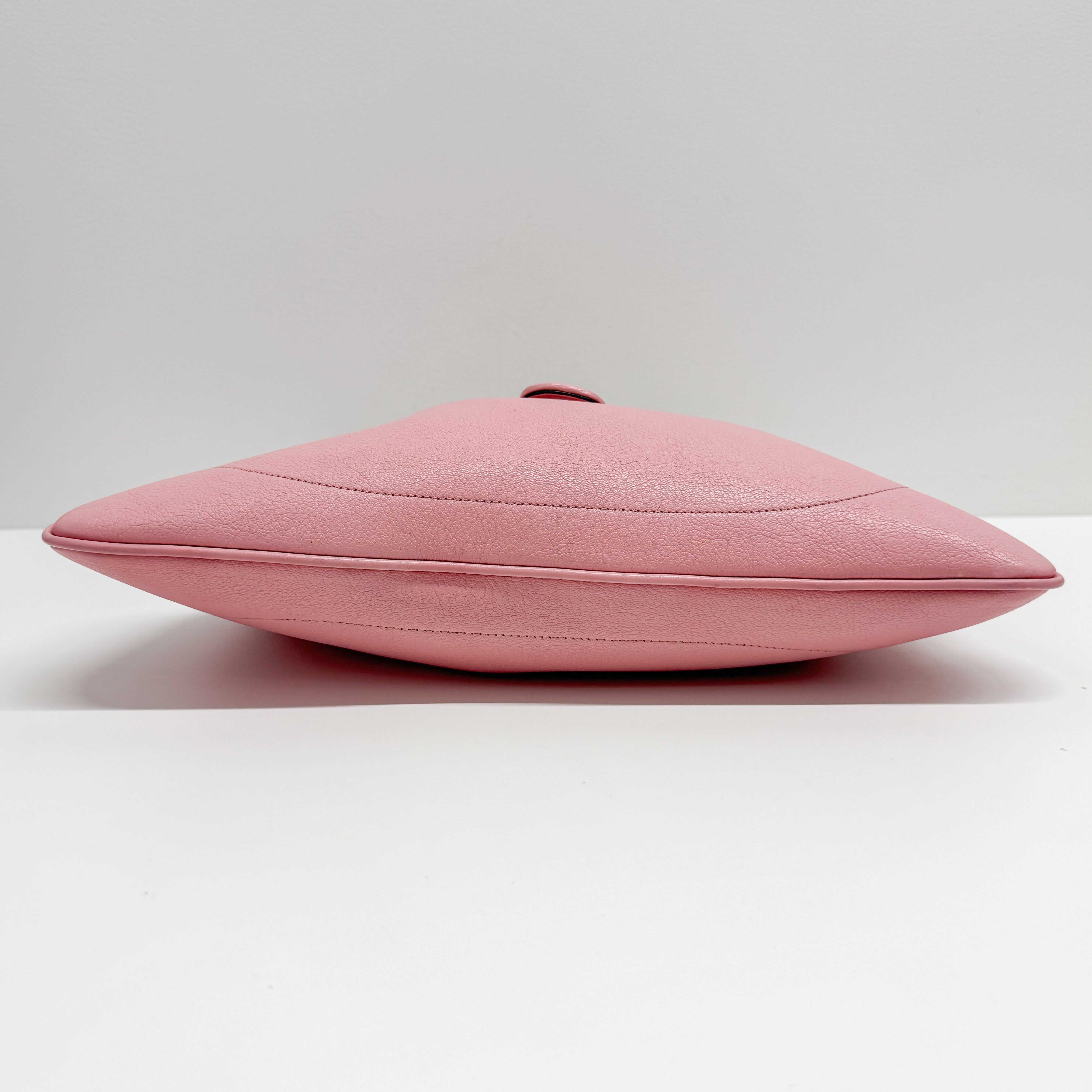 Pink Leather Shoulder Bag