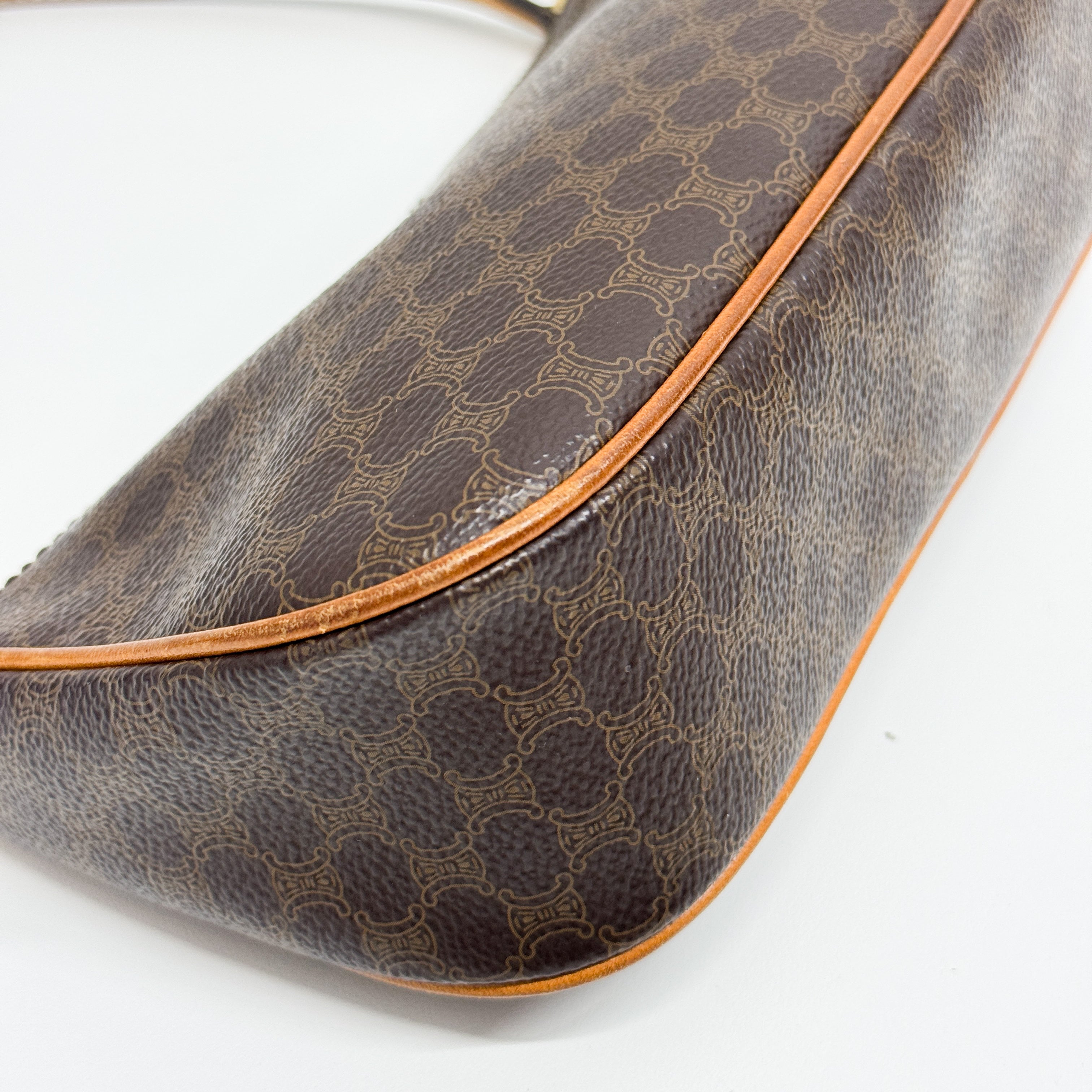 Macadam Brown Canvas Shoulder Bag