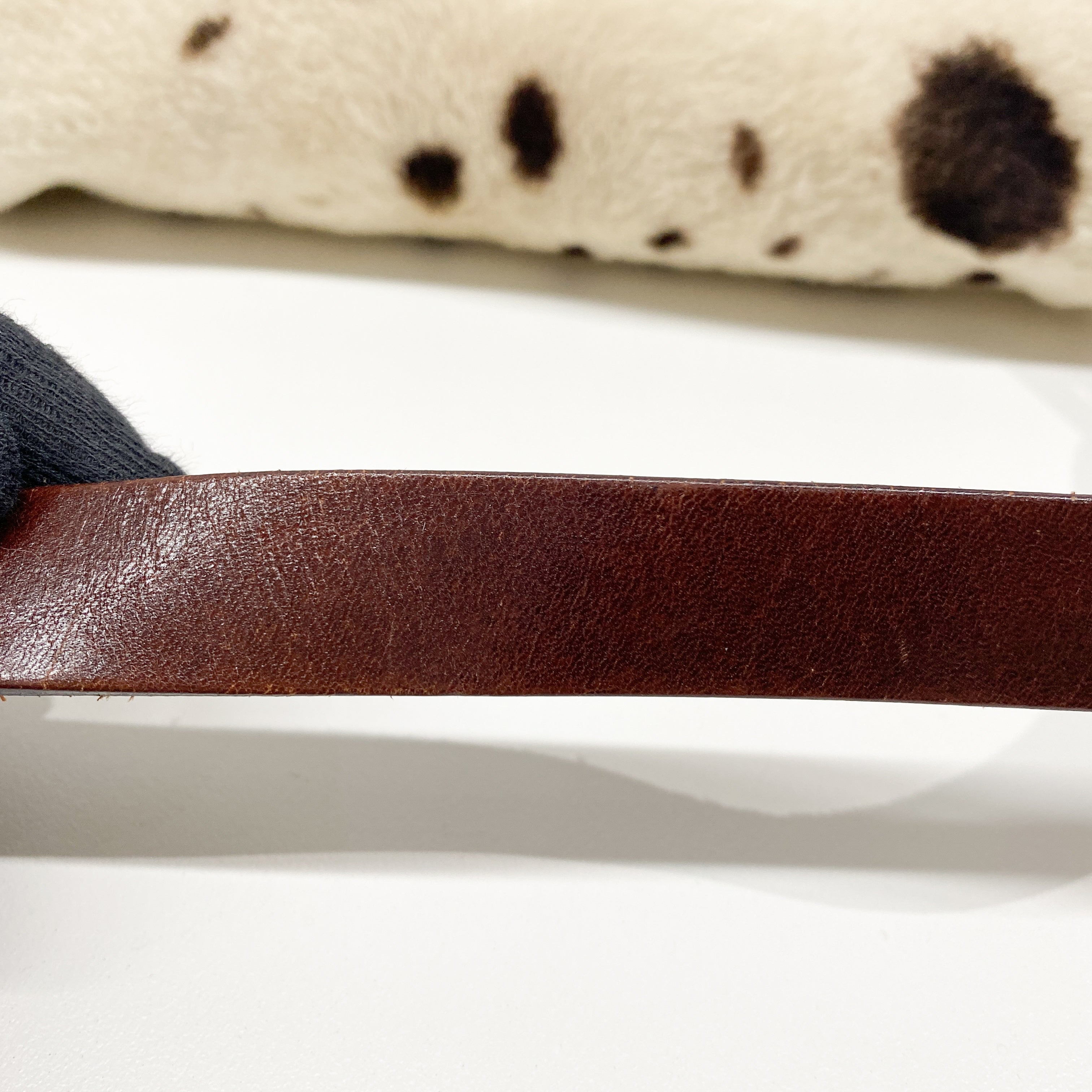 Baguette Brown Cow Print Pony Hair Shoulder Bag