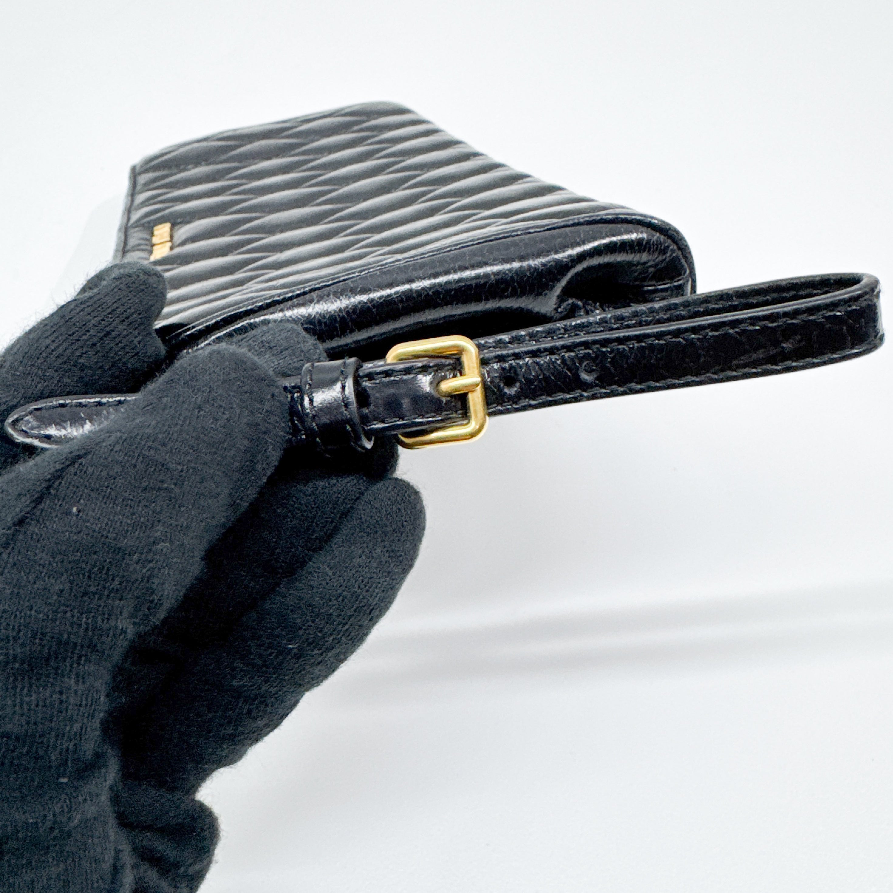 Vintage Black Leather Pouch