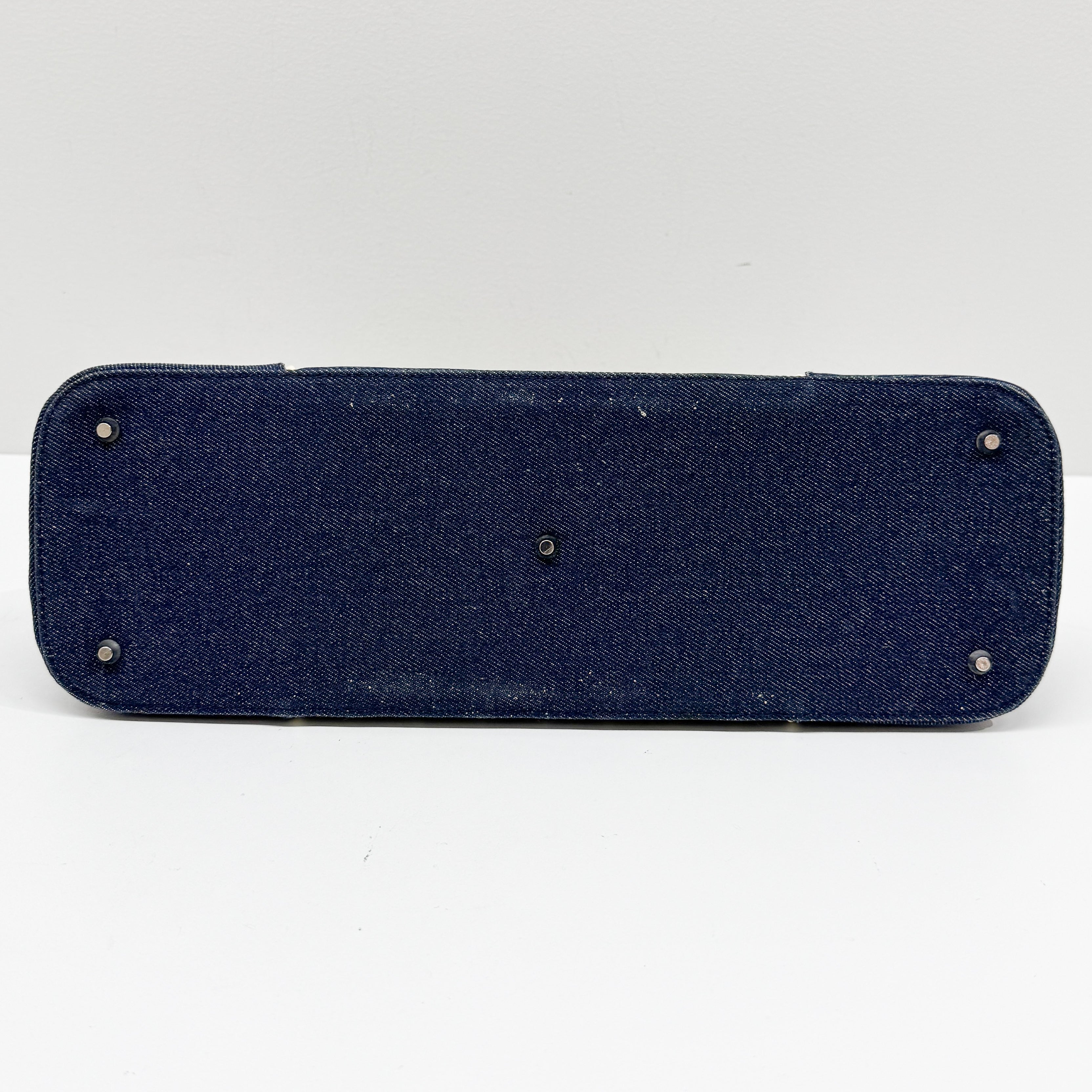 CHRISTIAN DIOR DENIM MONTAIGNE CADILLAC 1947 HANDLE BAG