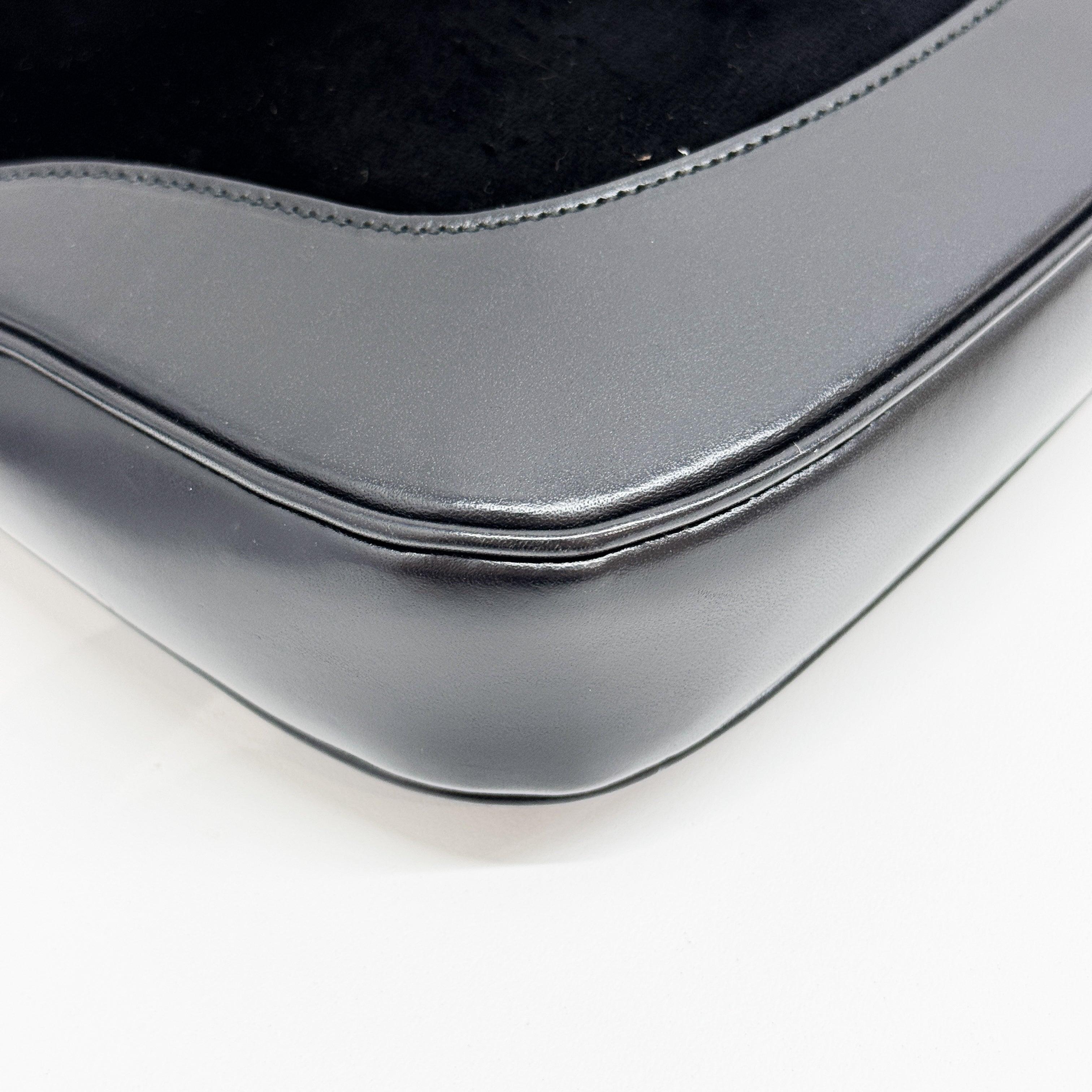 Jackie Black Velvet Shoulder Bag