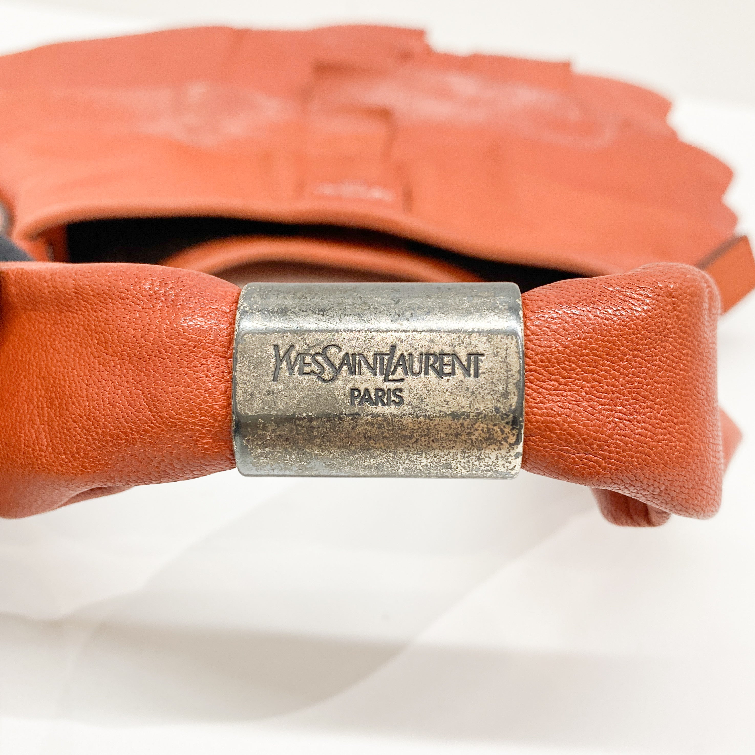 Saint Tropez Orange Leather Shoulder Bag