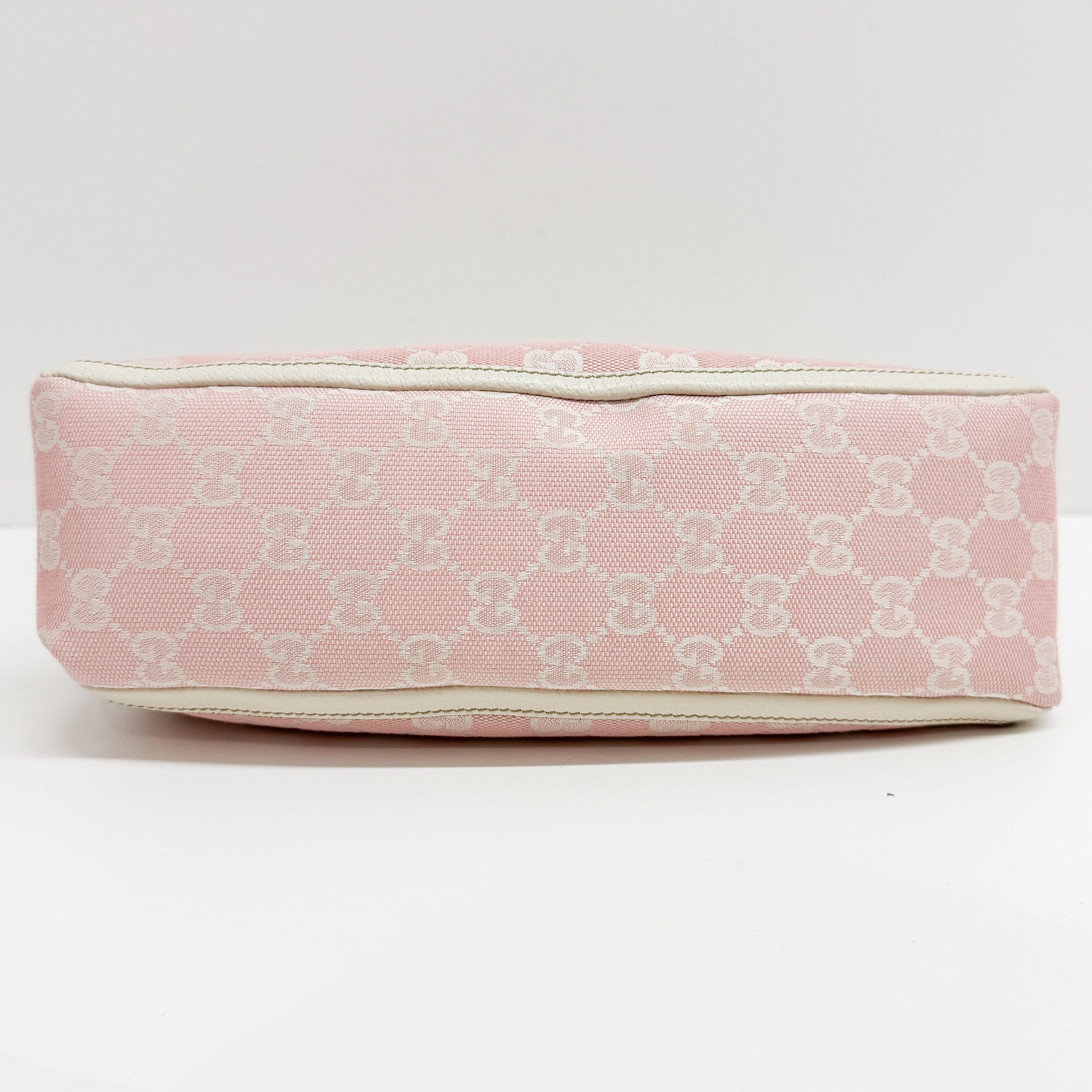 GG Pink Canvas Shoulder Bag