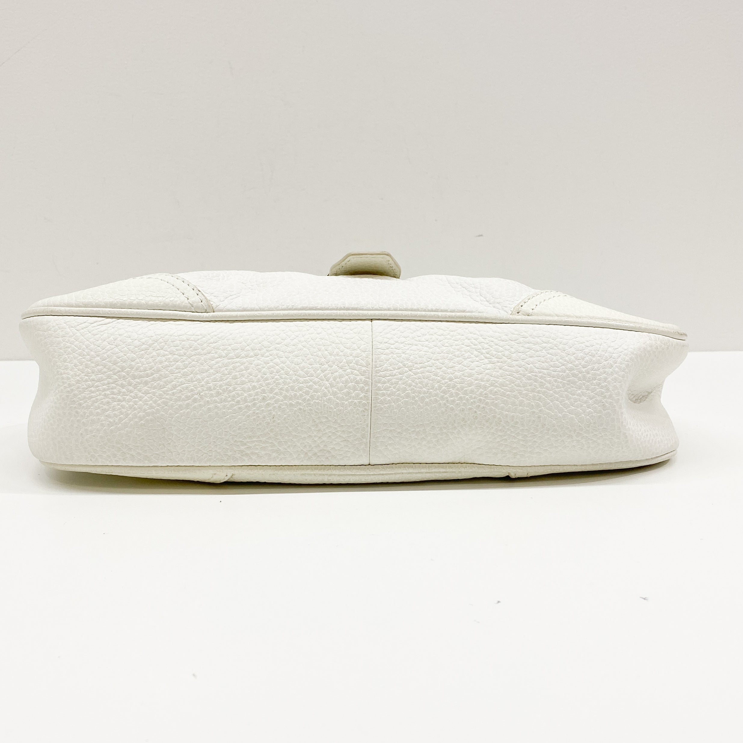 White Leather Shoulder Bag