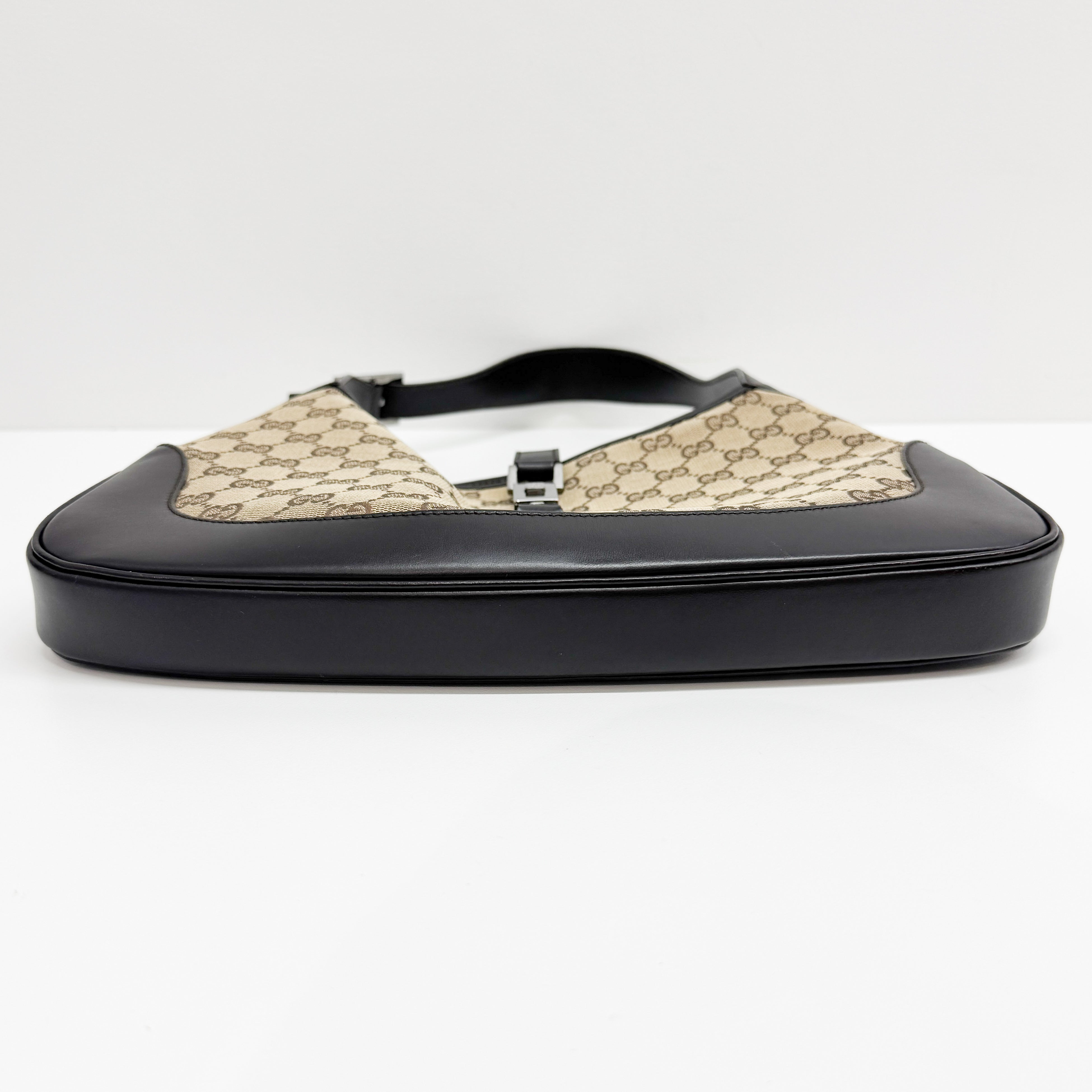 Jackie Beige Canvas Shoulder Bag