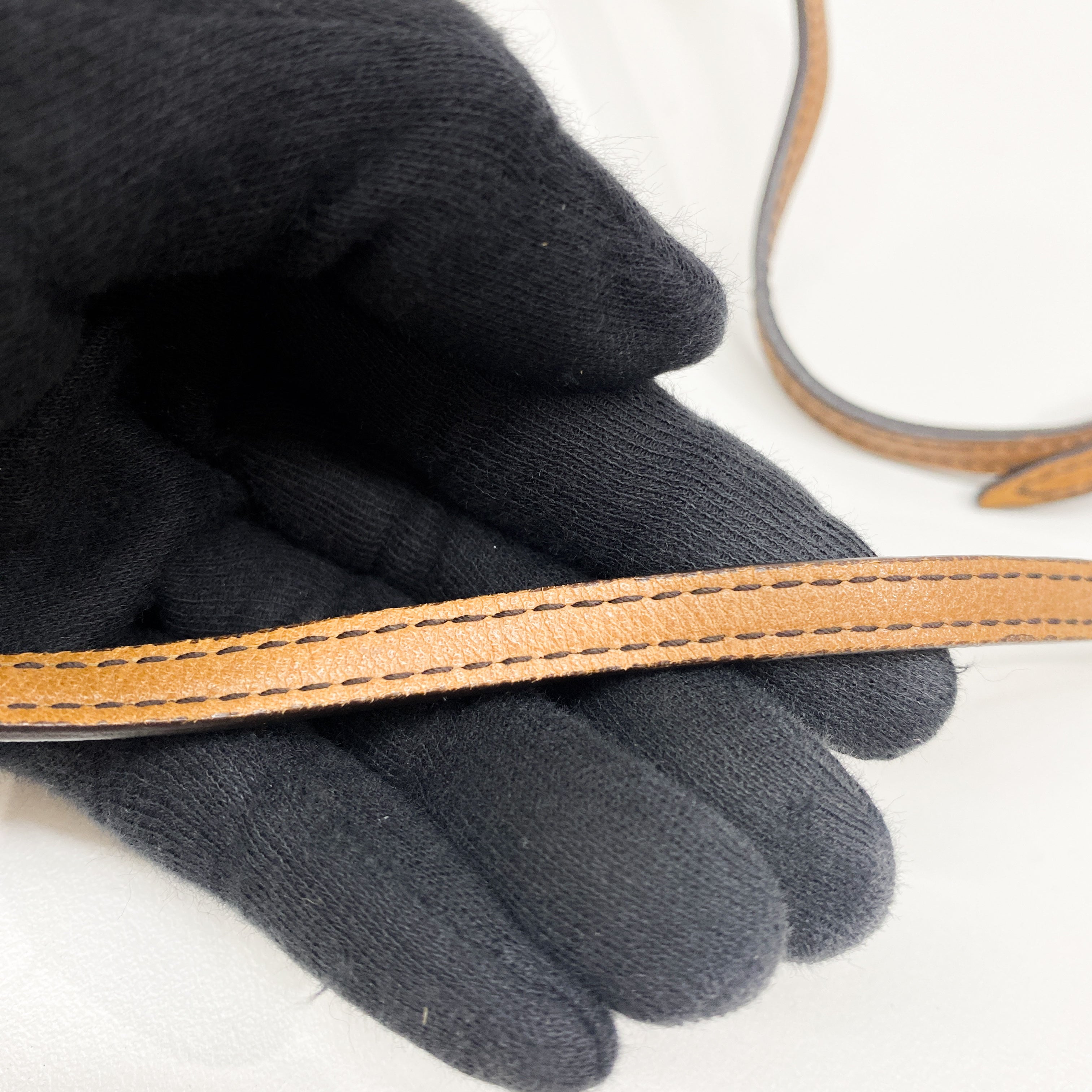 Brown Leopard Print Faux Fur Pouch Bag