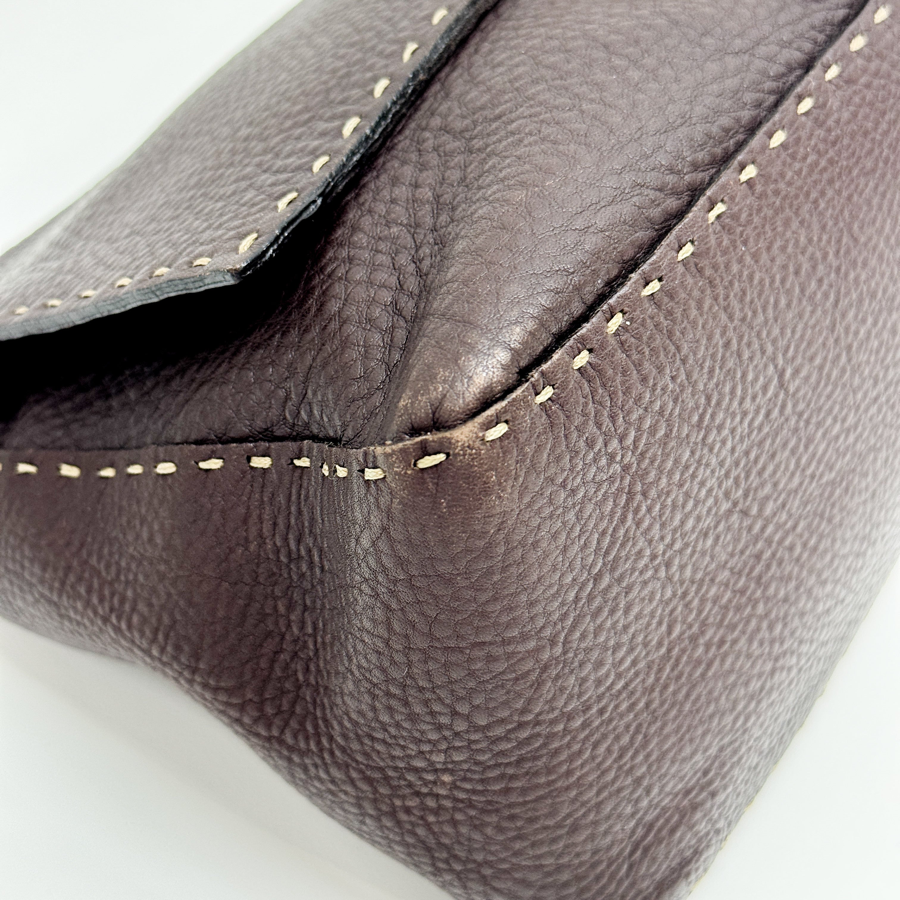 Selleria Brown Leather Mamma Baguette