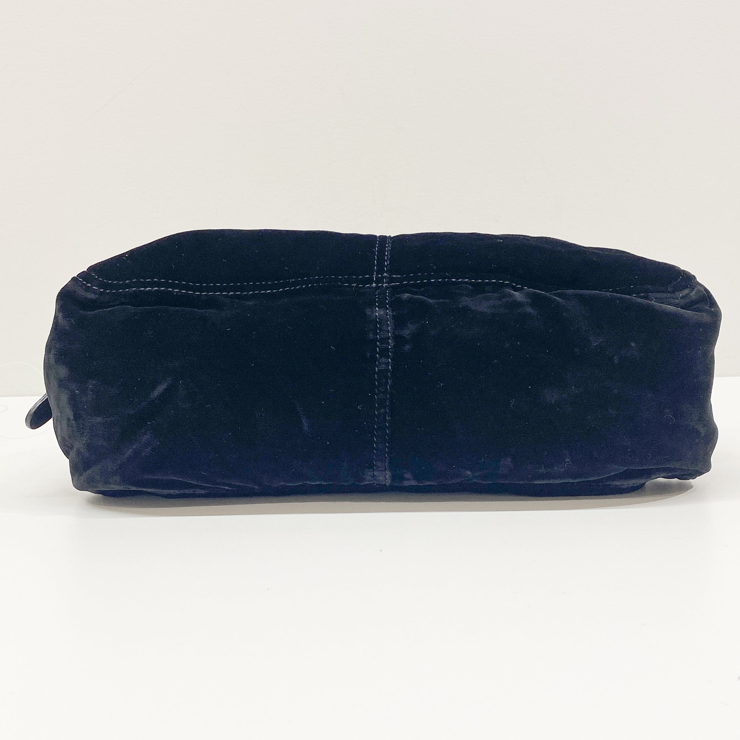 Black Velvet Shoulder Bag