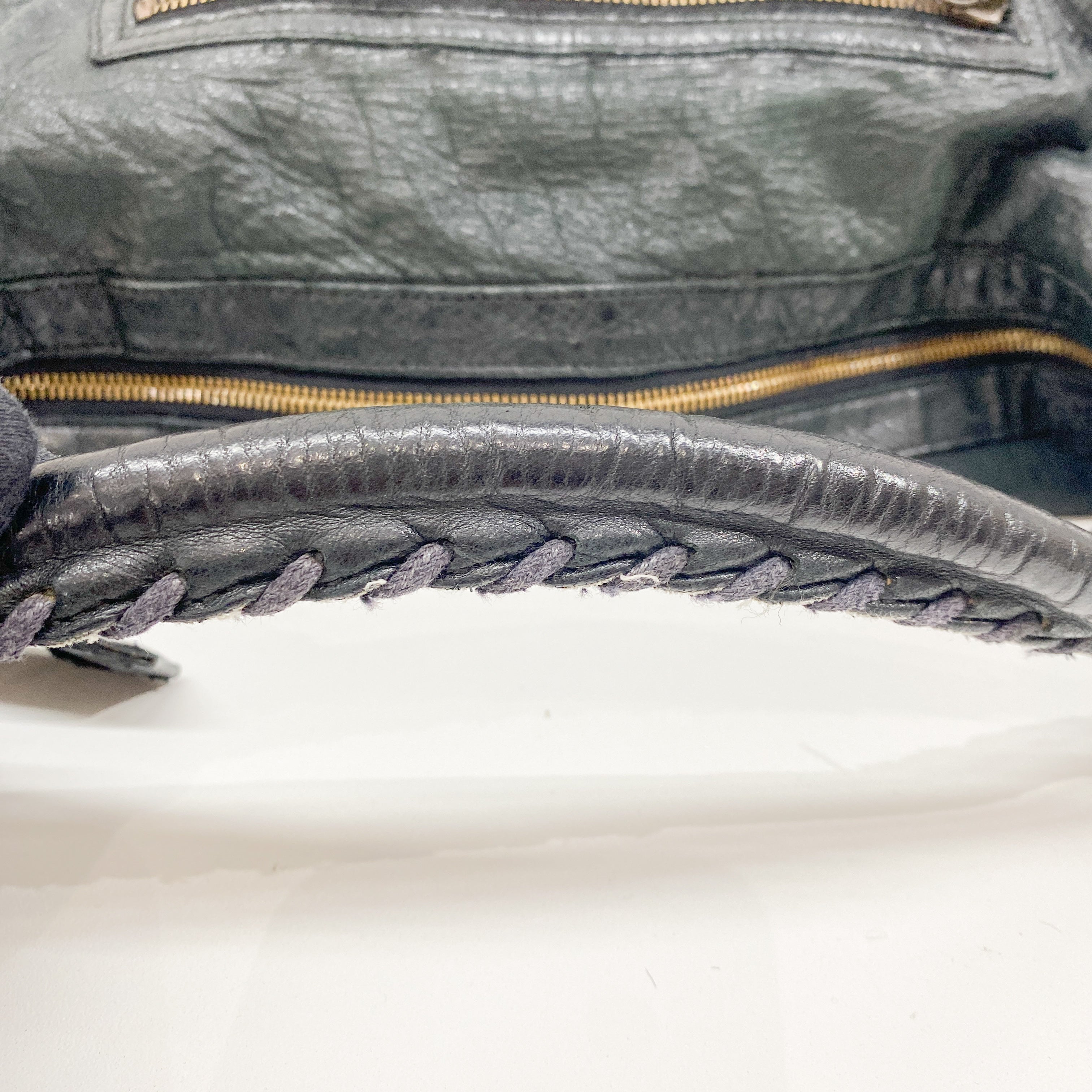 The Day Black Calfskin Leather Shoulder Bag