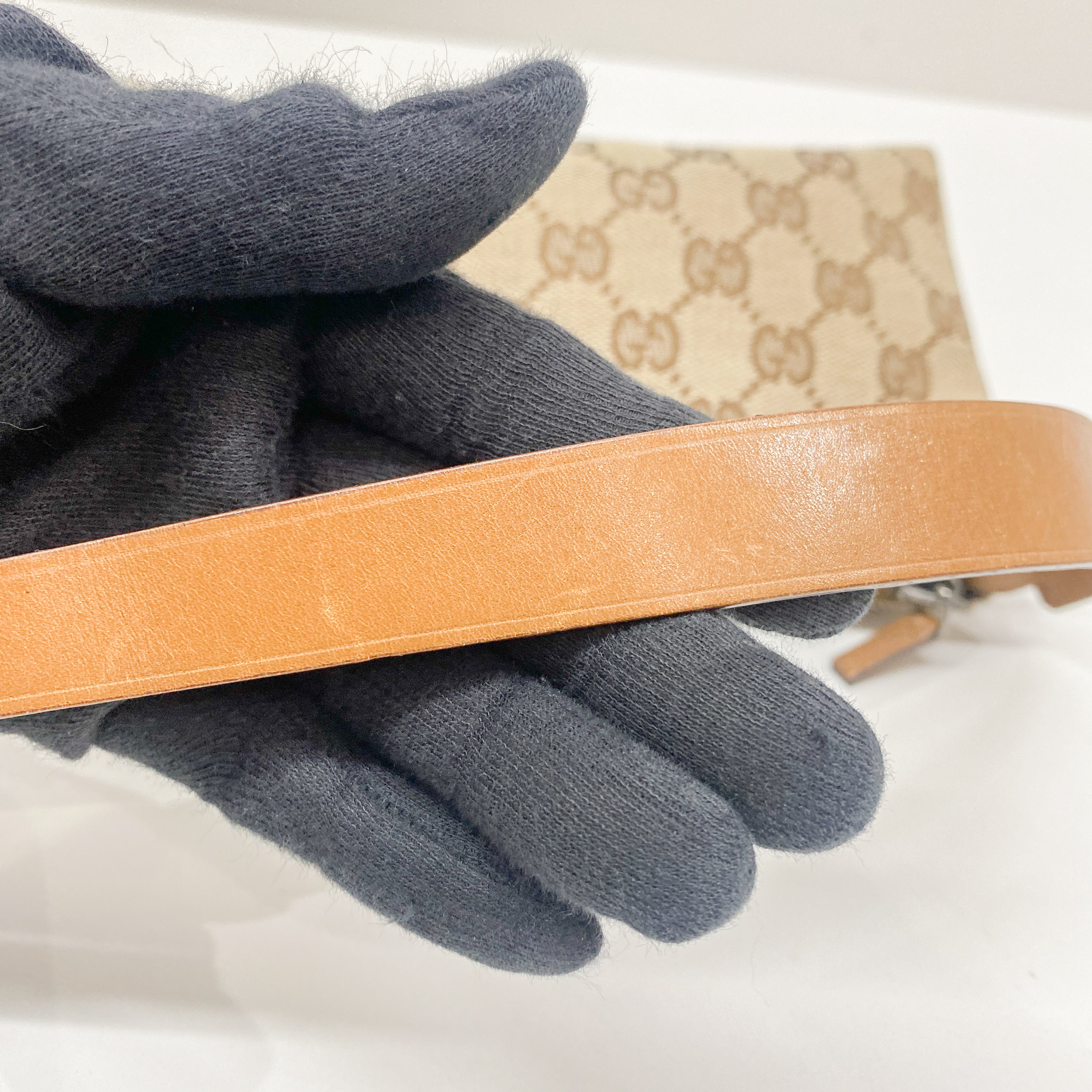 GG Canvas Brown Pouch Shoulder Bag