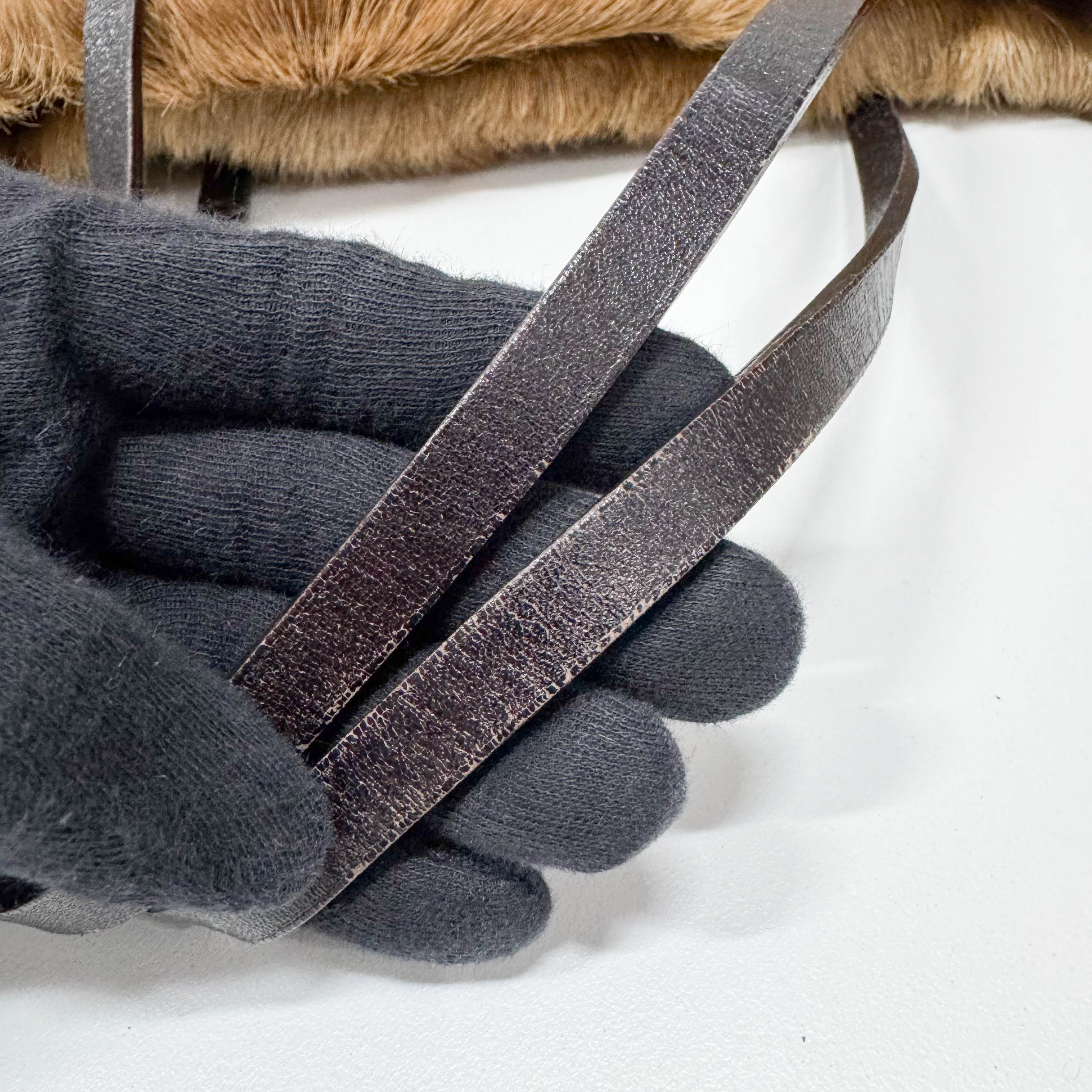 Brown Pony Hair Tote Bag