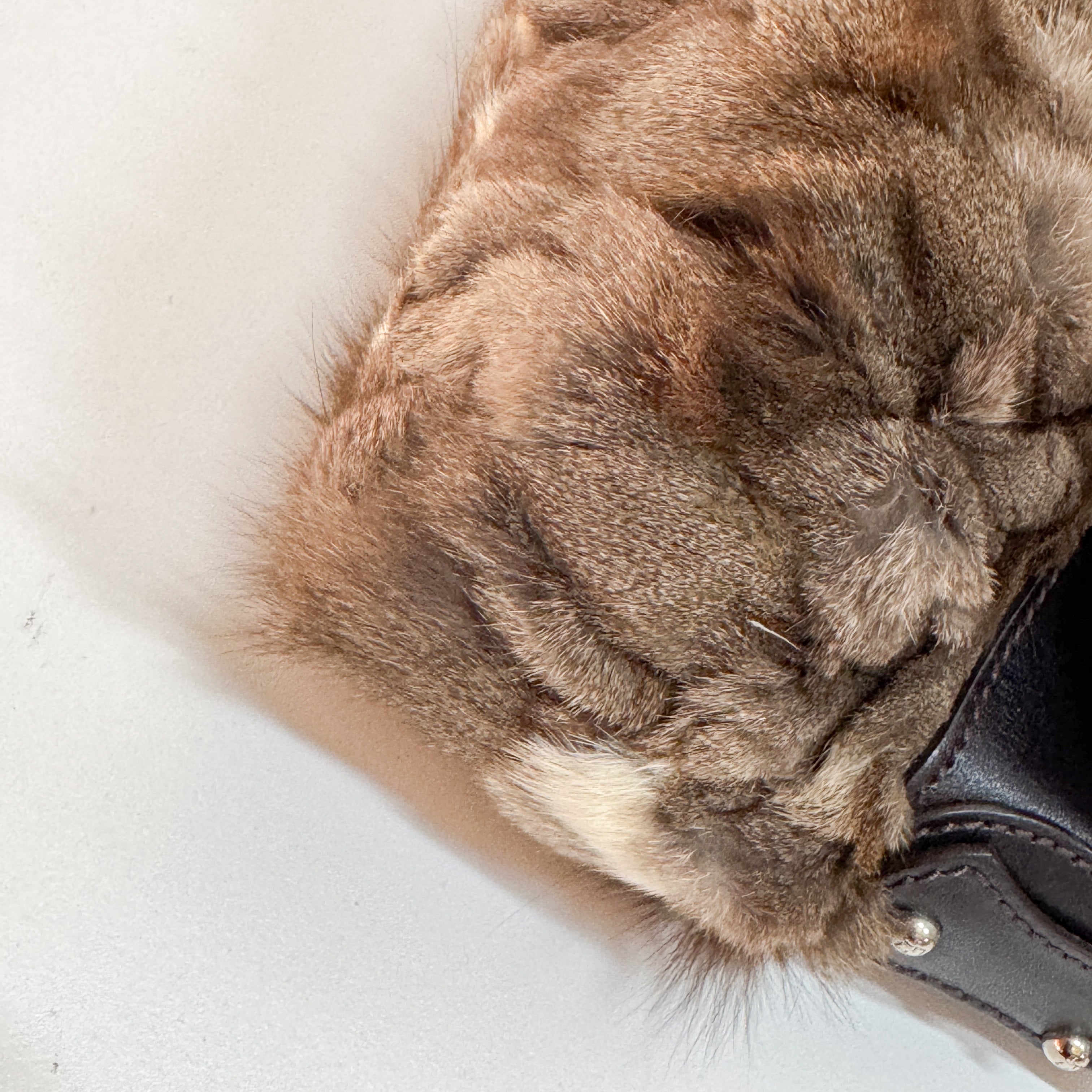 Chef Brown Pony Hair Shoulder Bag