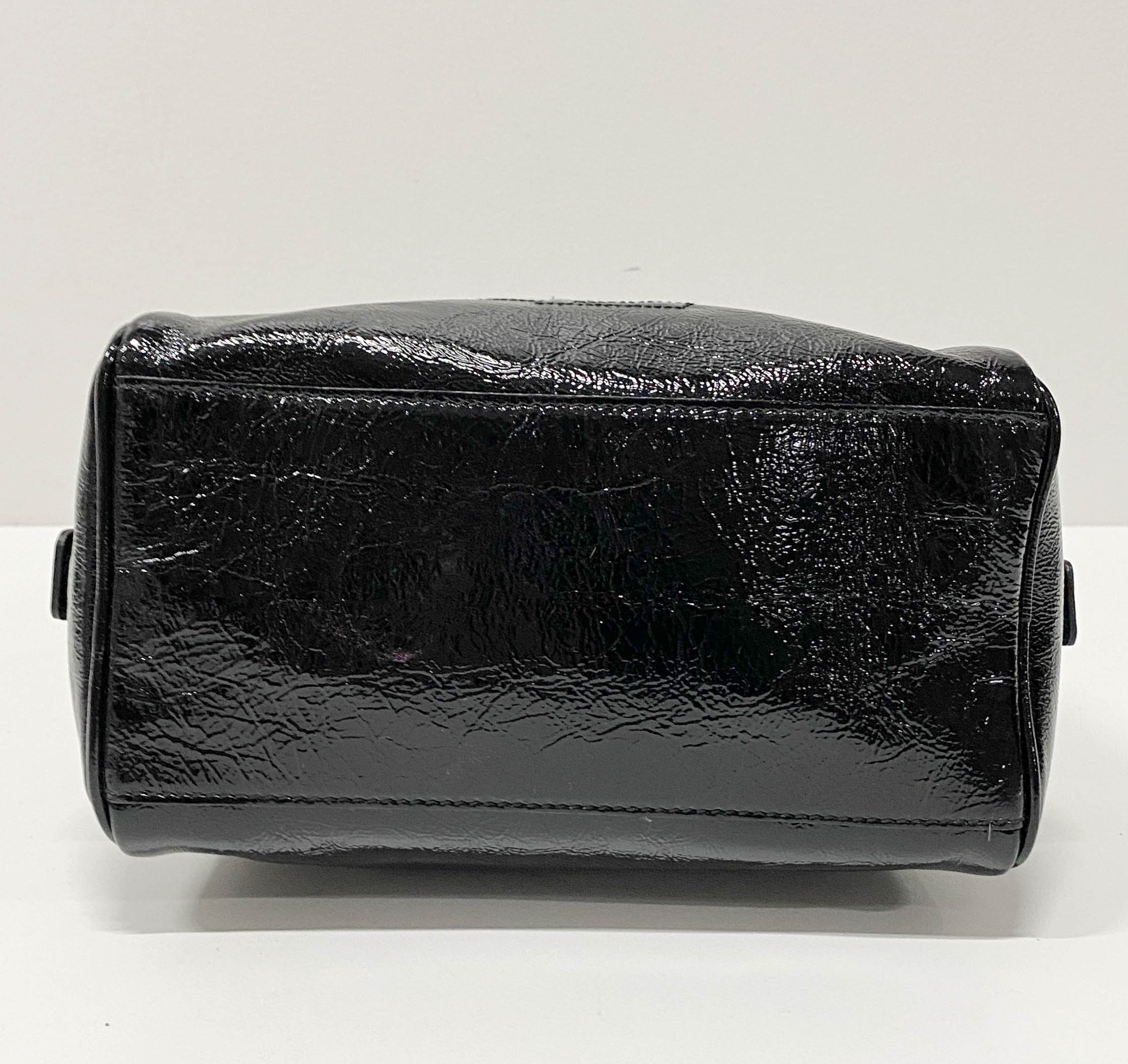 Black Patent Leather Handbag