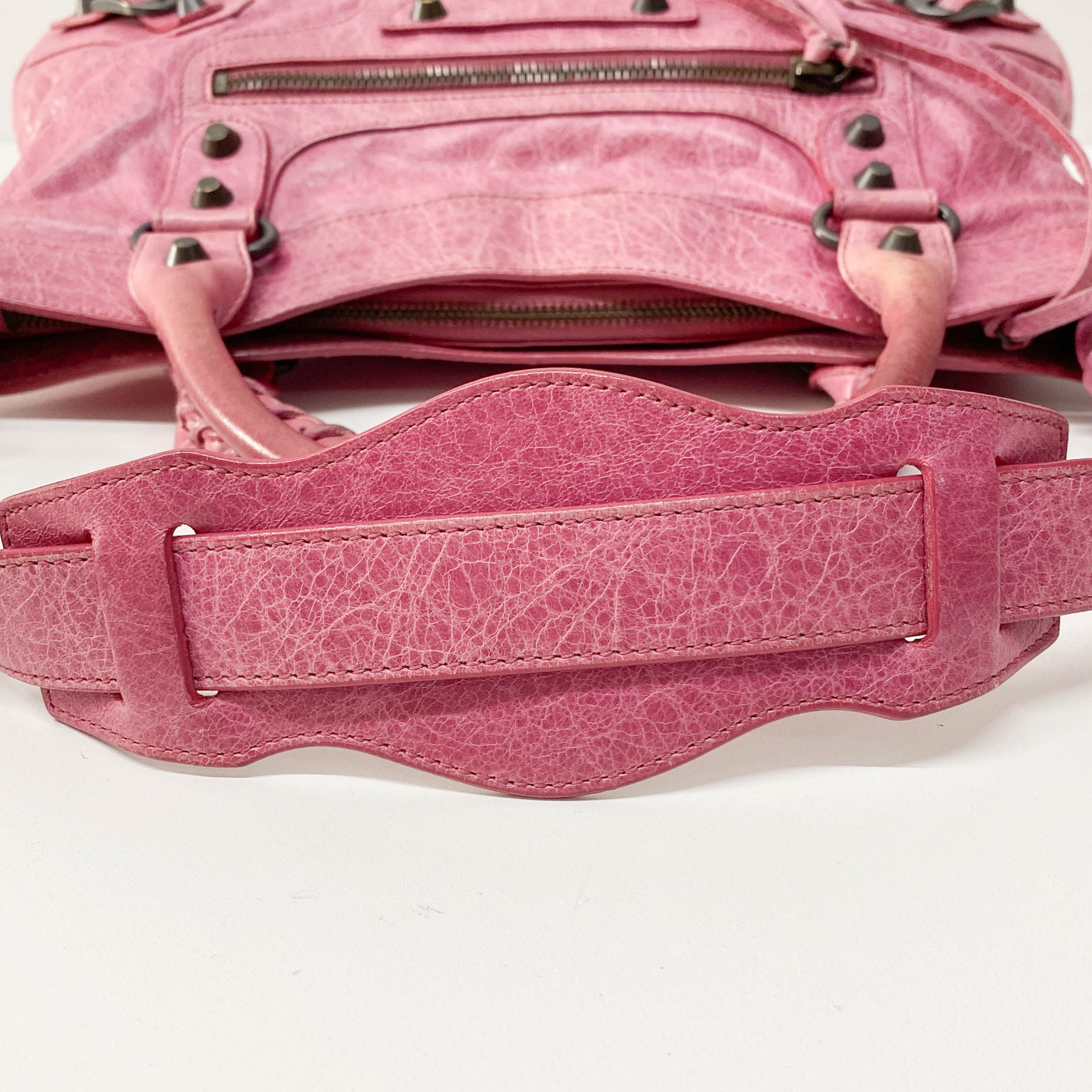 The First Pink Calfskin Leather Two Way Bag