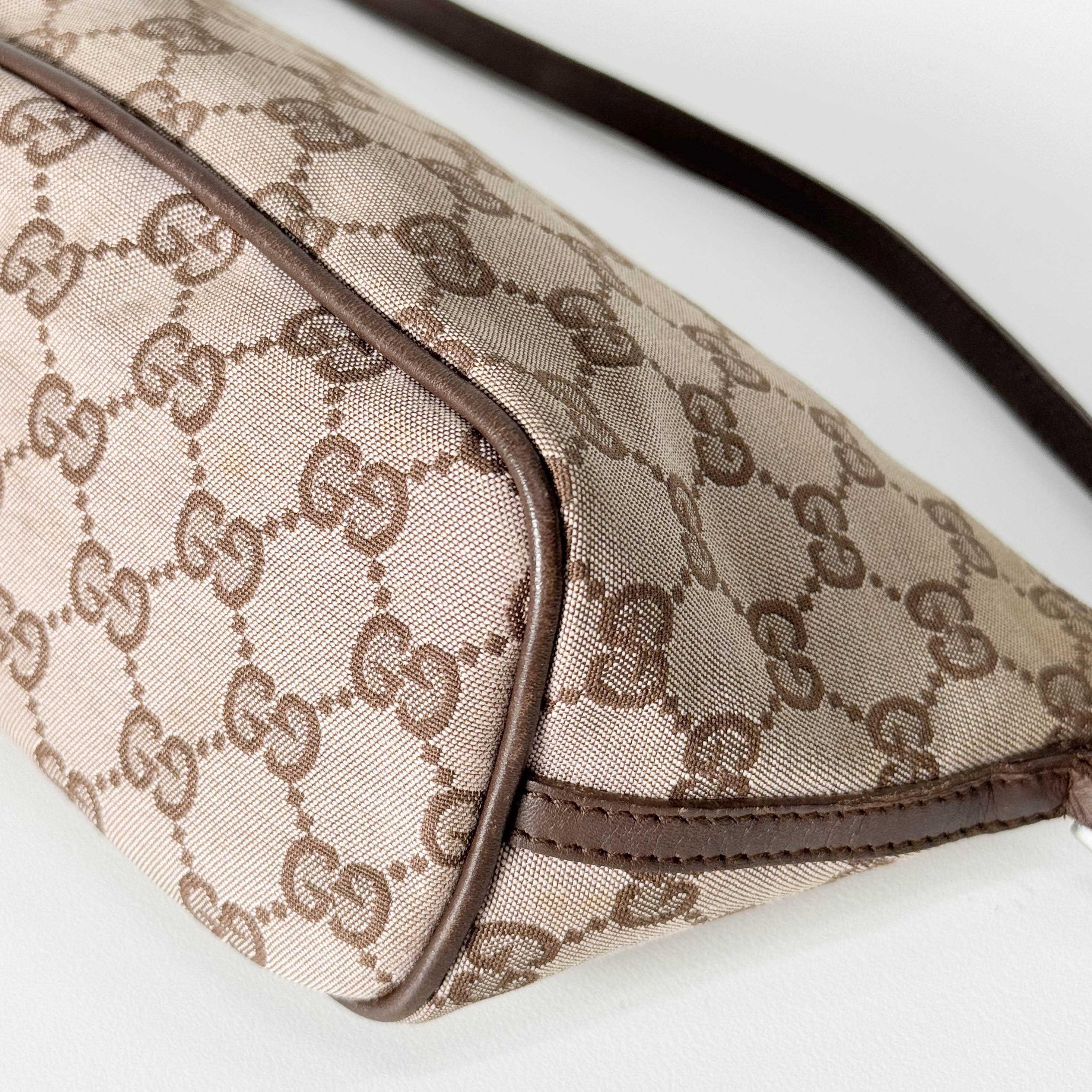 GG Canvas Brown Pouch Bag