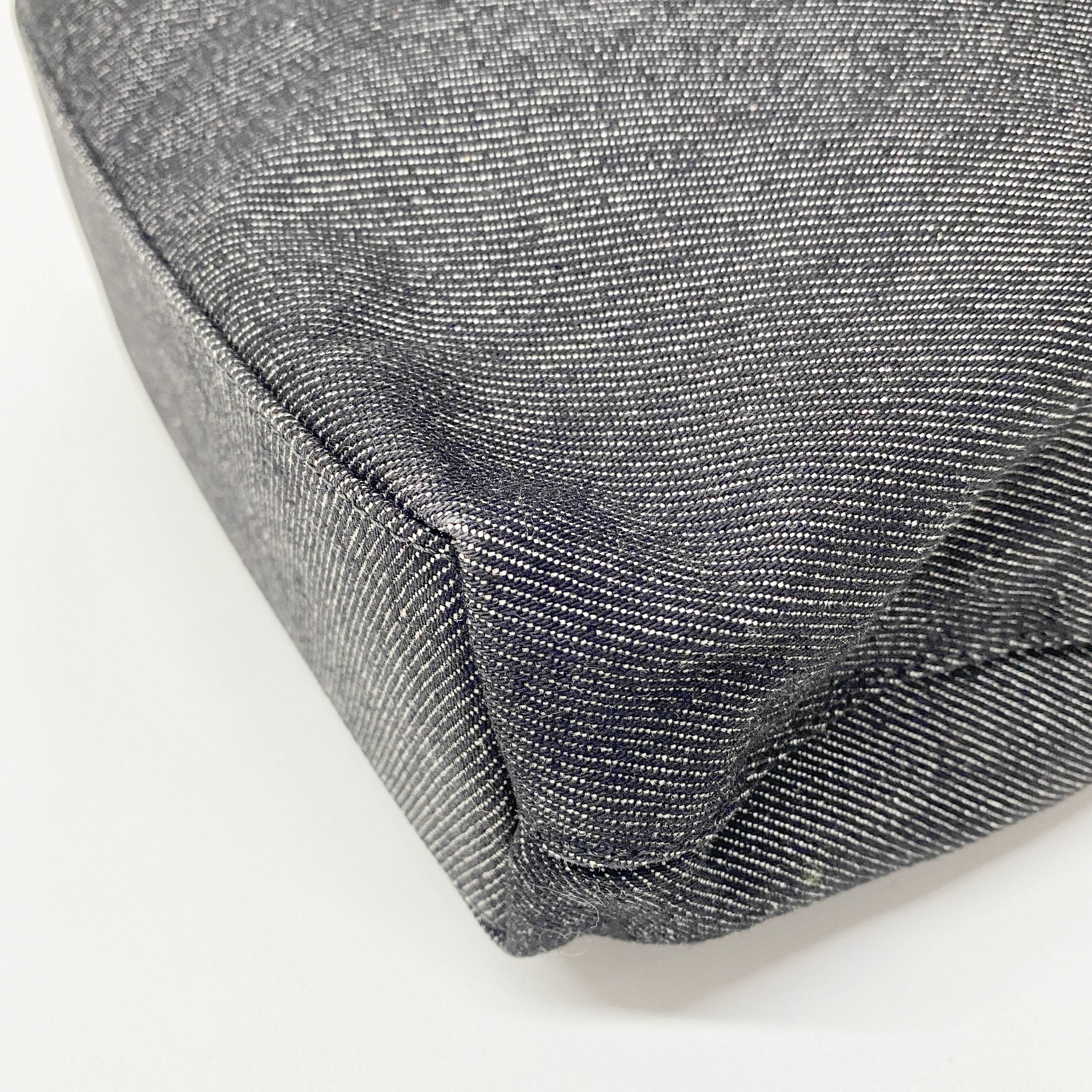 Malice Pearl Black Denim Hand Bag