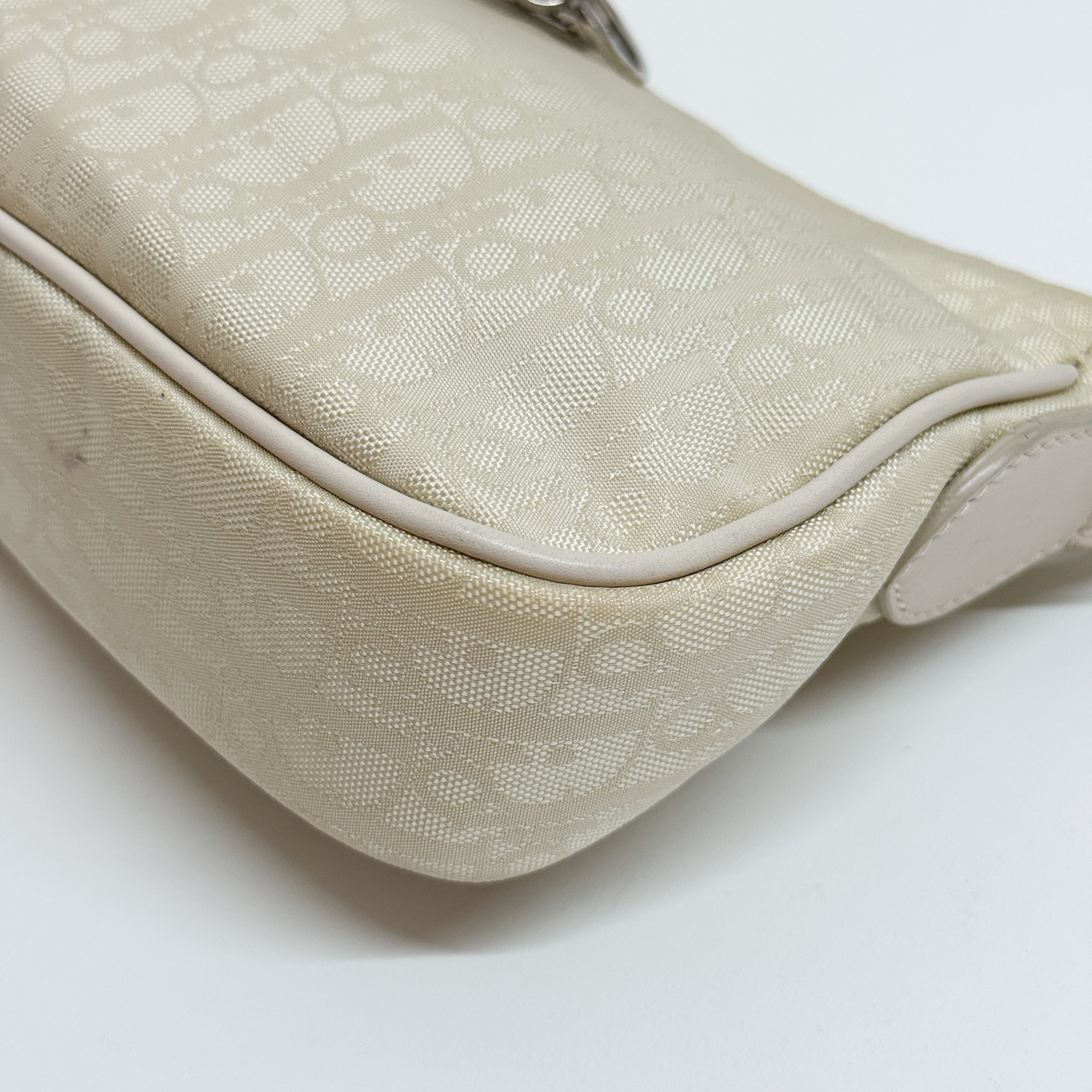 Trotter Beige Canvas Pochette Bag