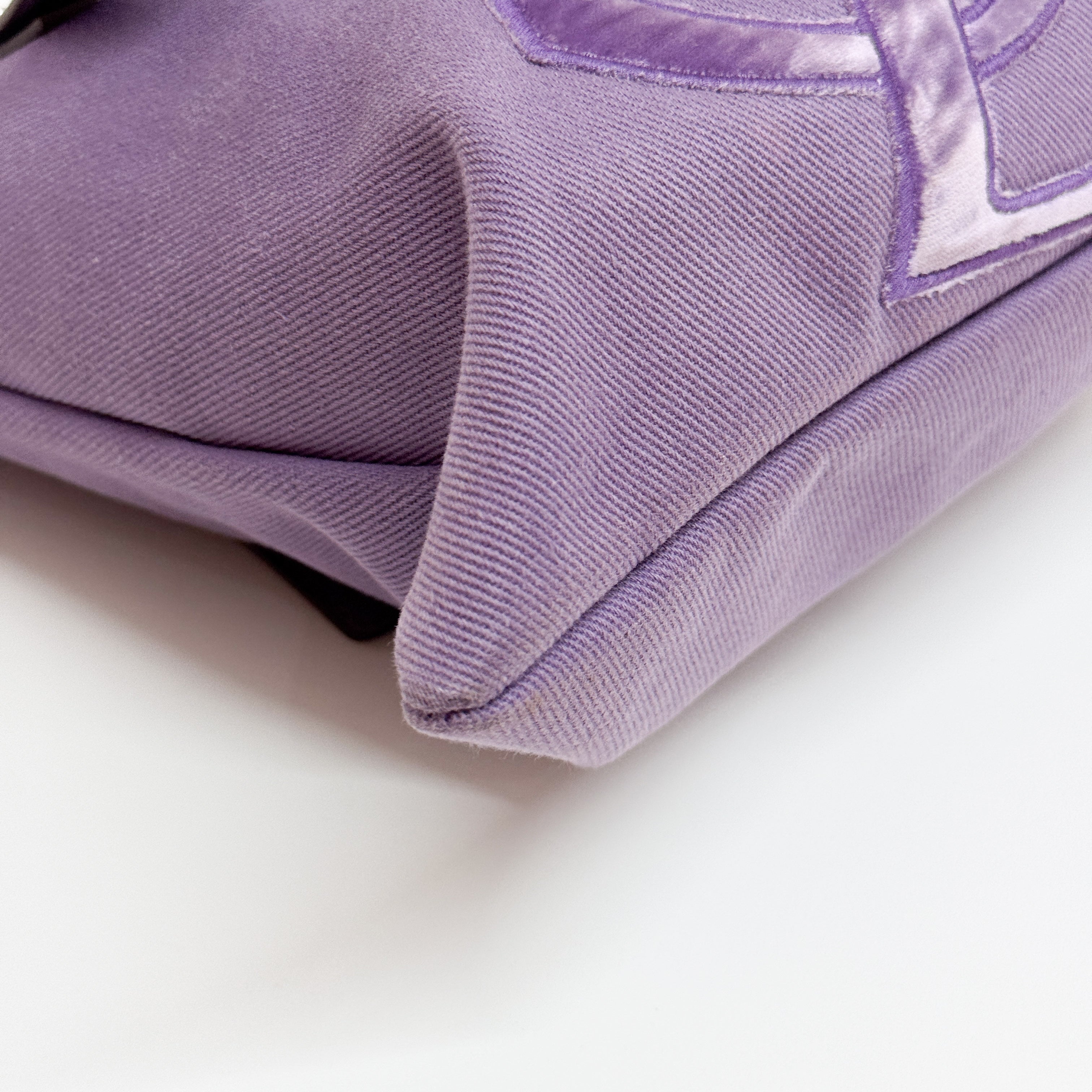 Vintage Purple Cotton Tote Bag