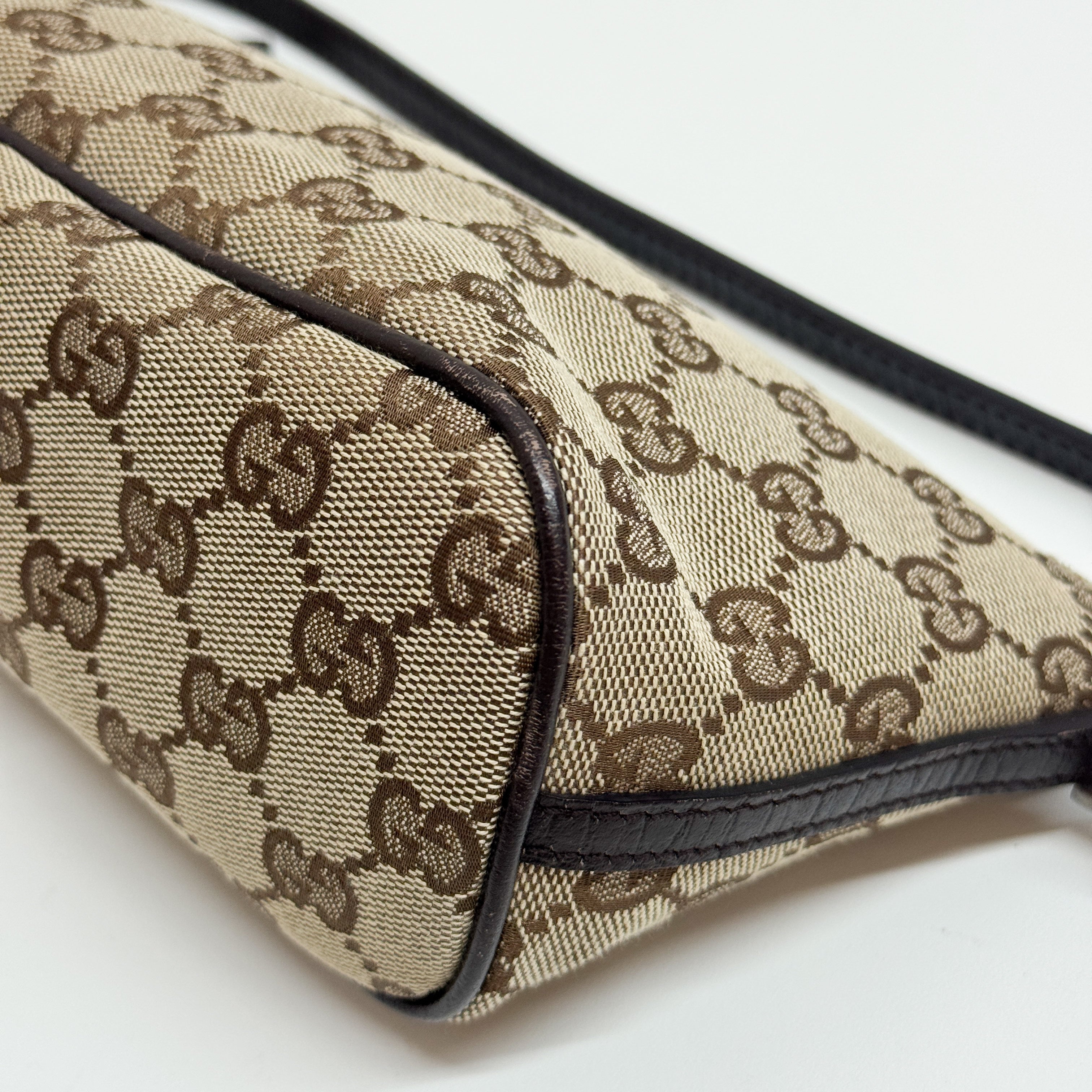 Boat GG Brown Canvas Pouch Shoulder Bag