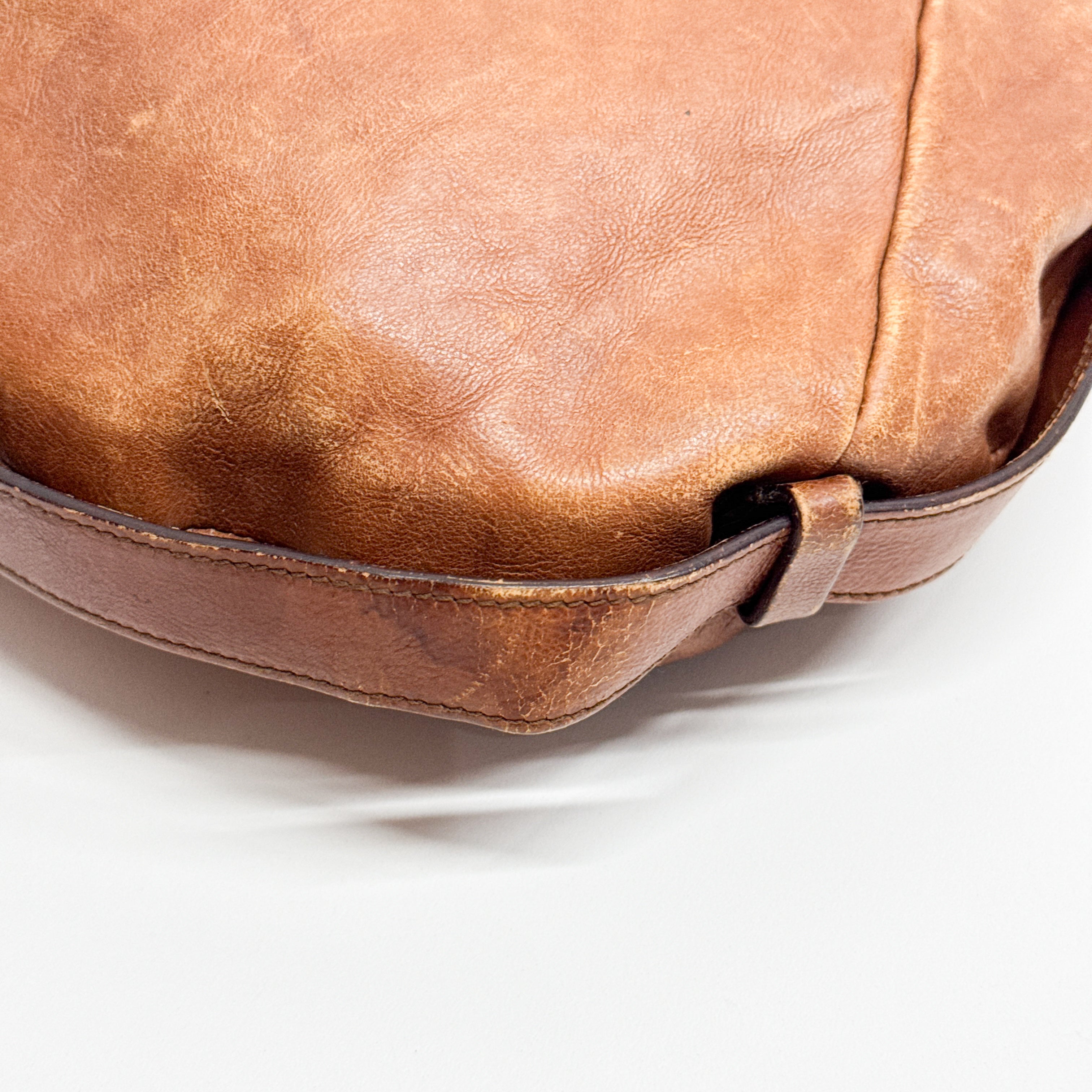 Mombasa Brown Leather Shoulder Bag