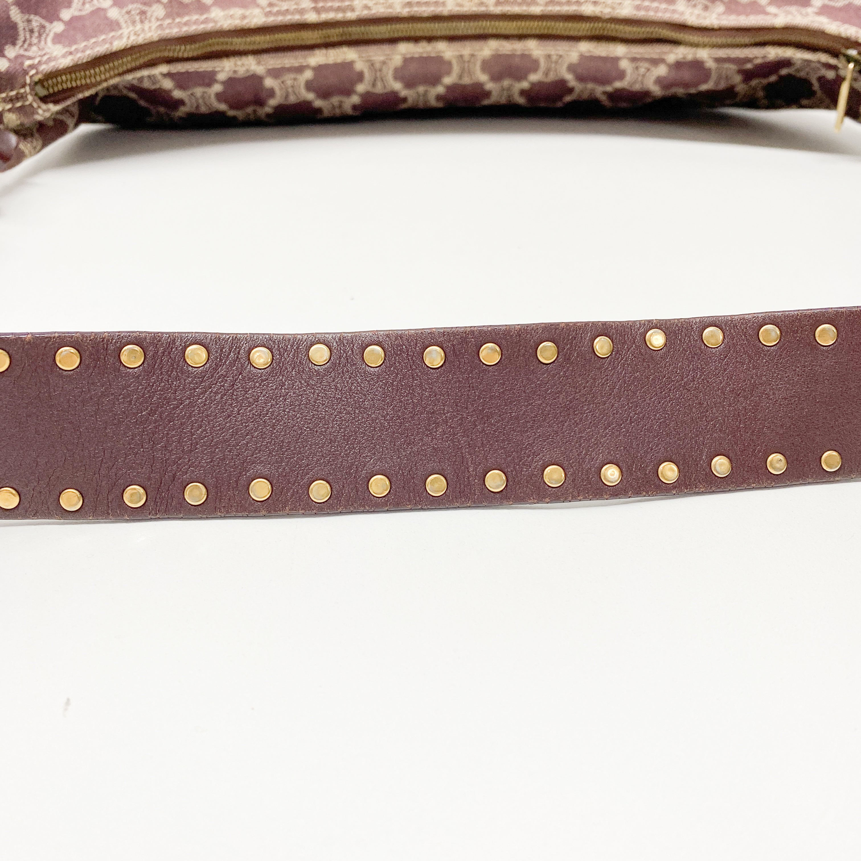 Paris Macadam Purple Denim Hobo Bag