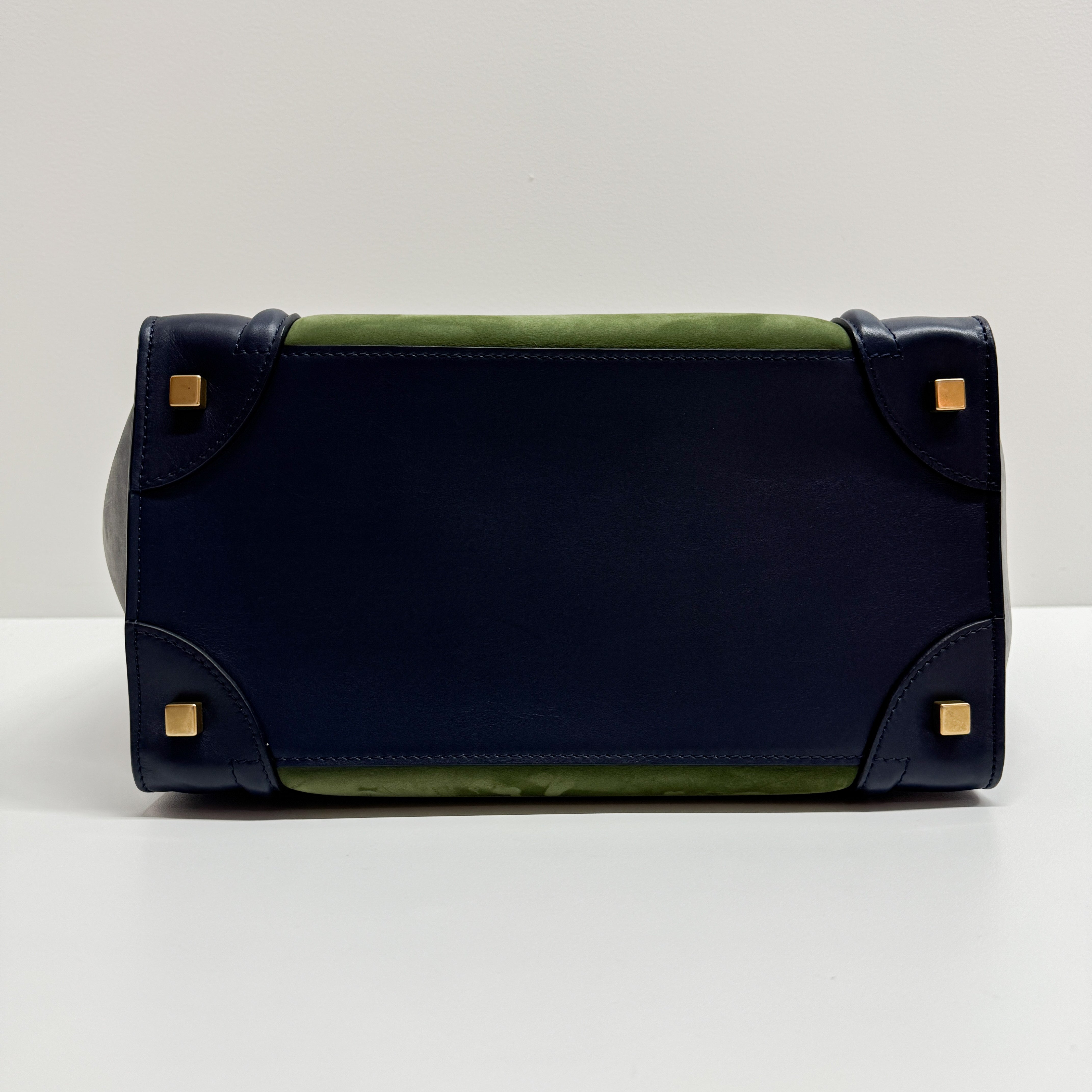 Luggage Micro Multicolored Suede Hand Bag