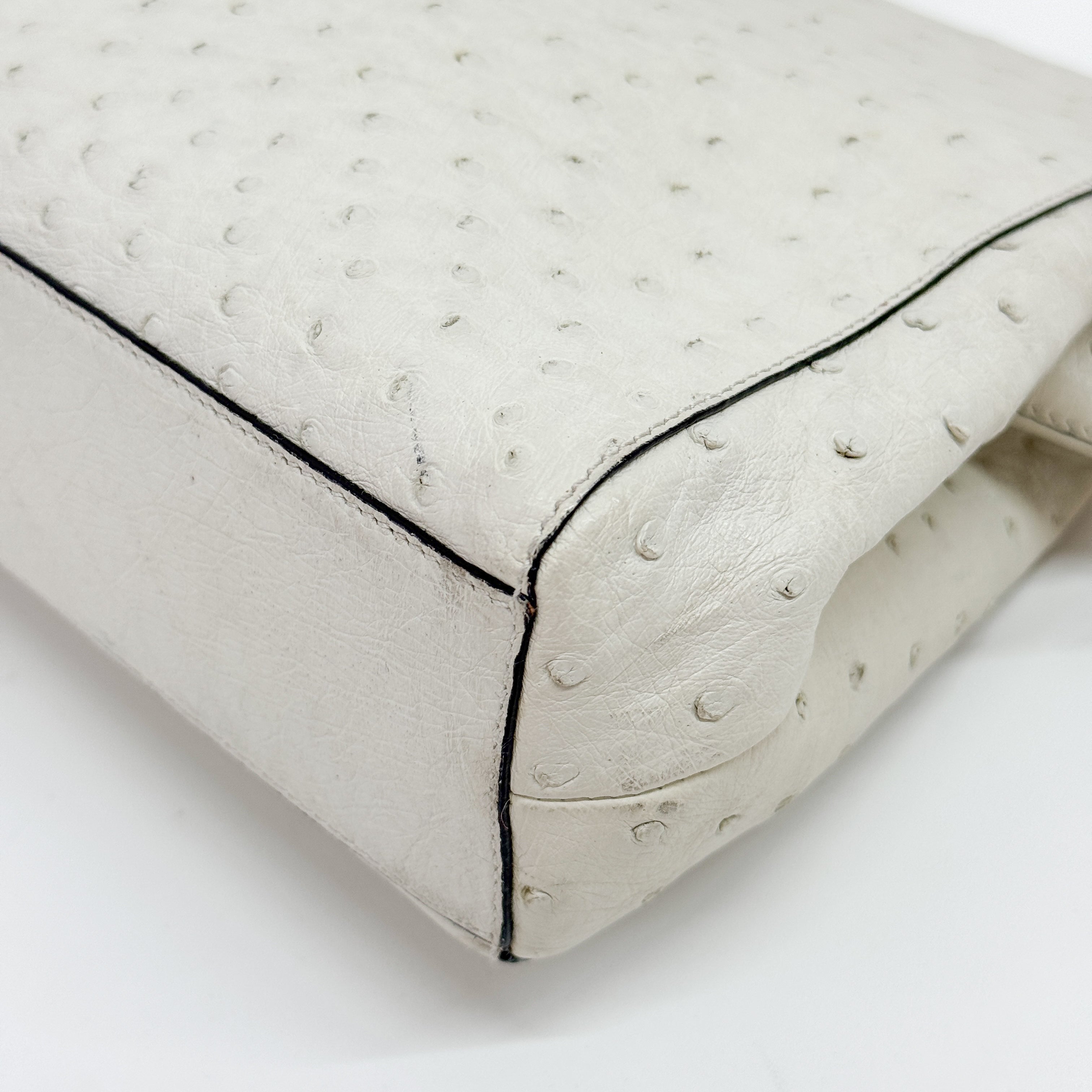 White Leather Handbag