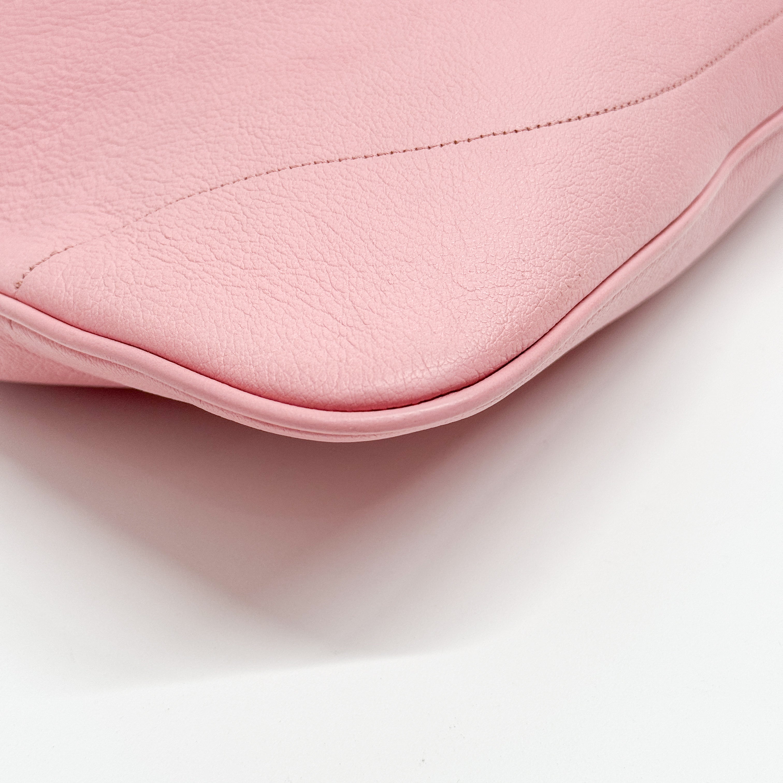 Pink Leather Shoulder Bag