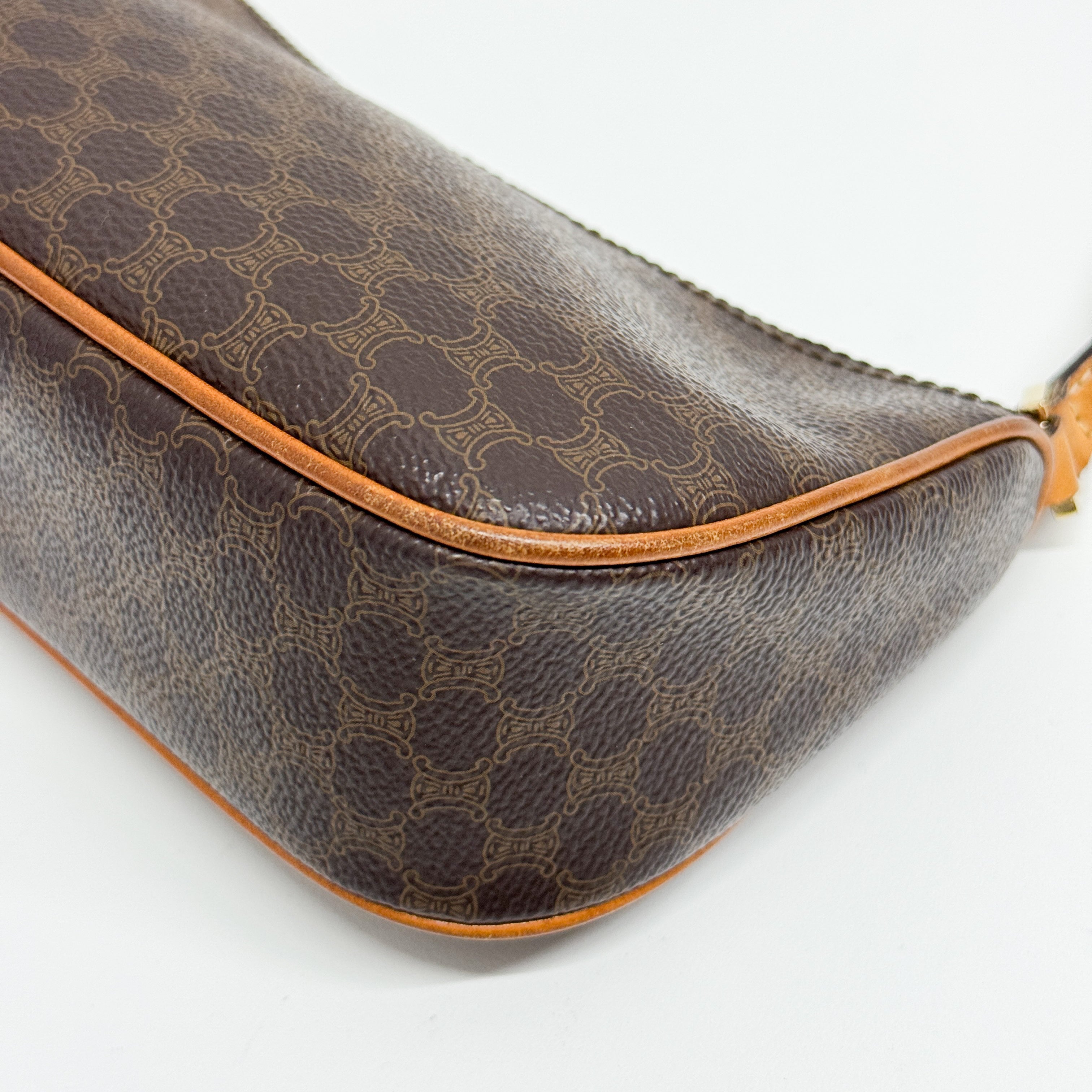 Macadam Brown Canvas Shoulder Bag