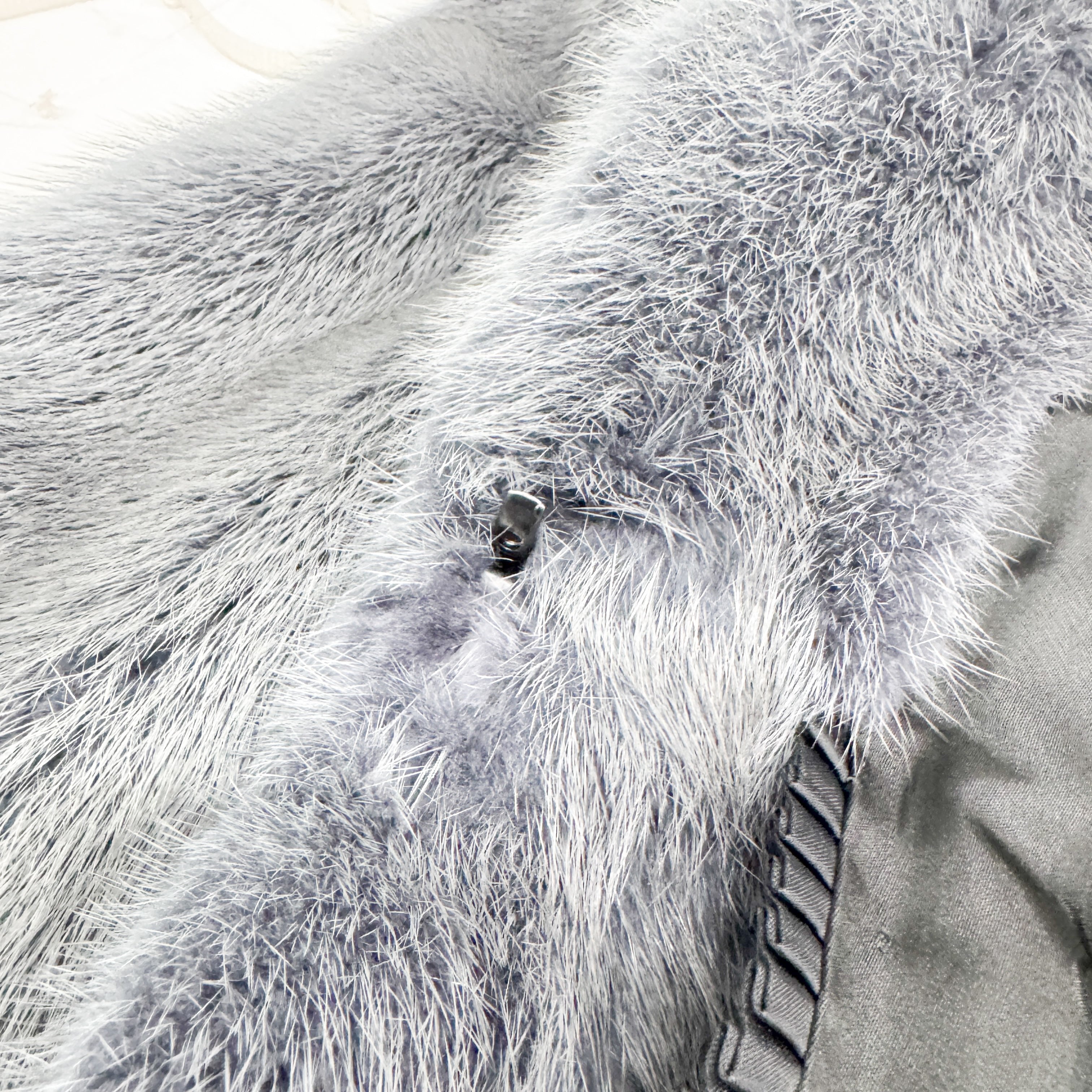 Size US 12 Grey Mink Fur Coat