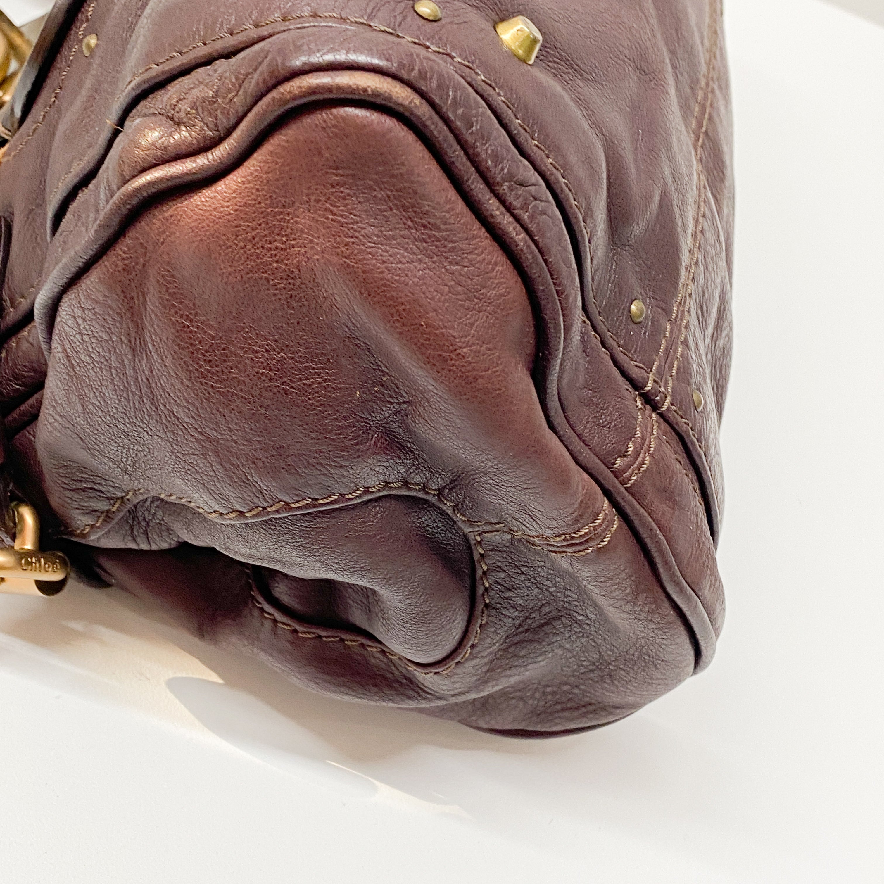 Paddington Brown Leather Shoulder Bag