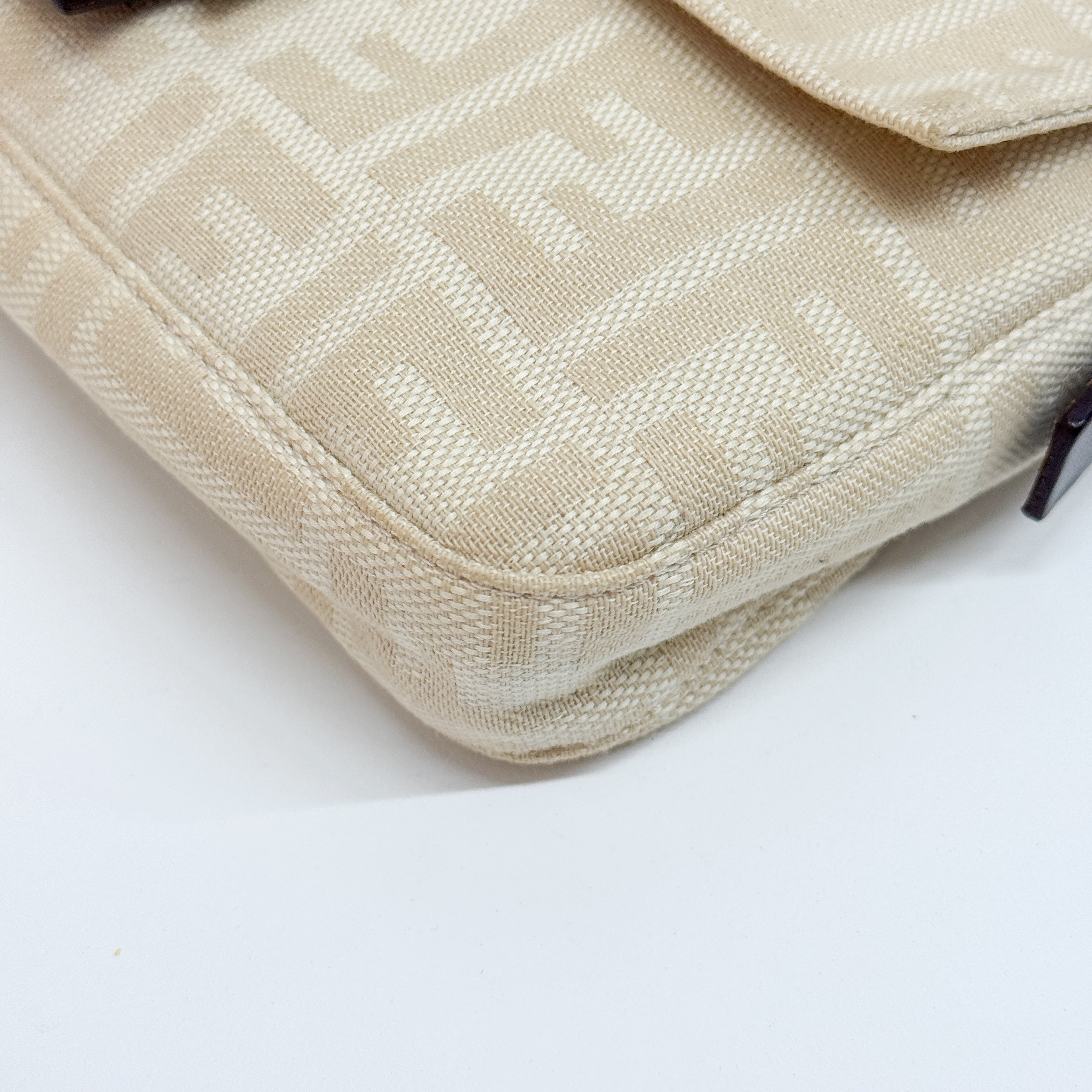 Baguette Zucca Beige Shoulder Bag