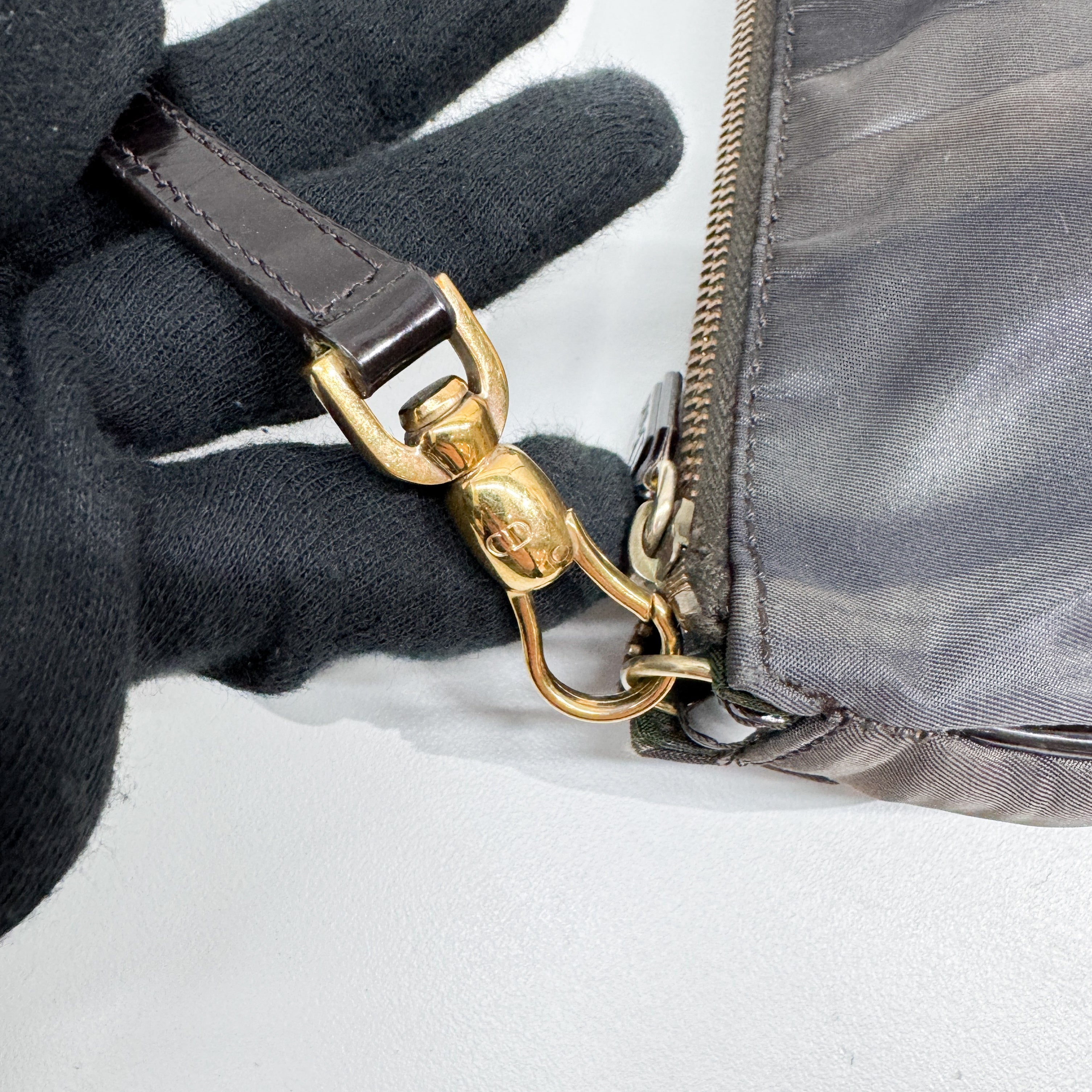 Saddle Multicolor Nylon Shoulder Bag