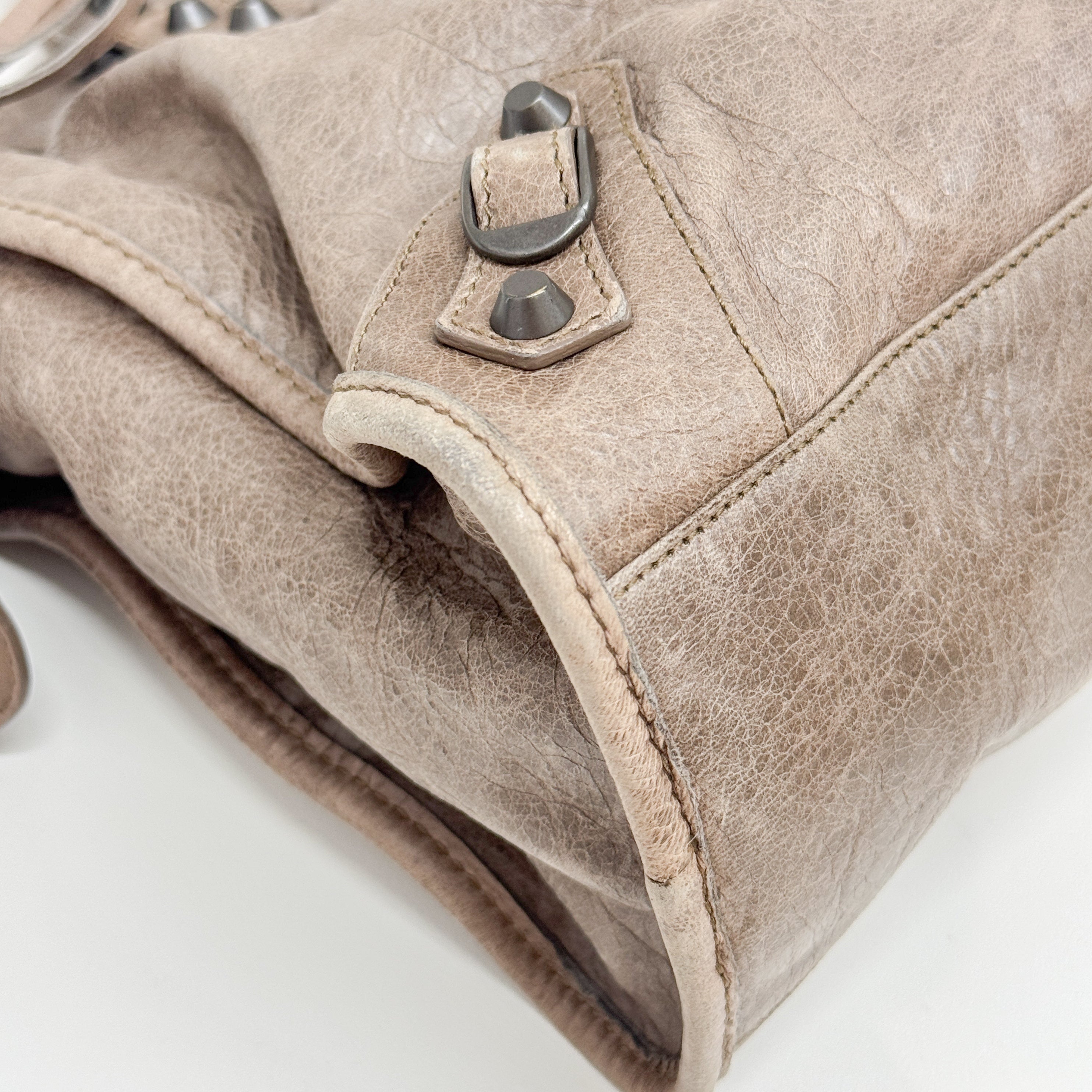 The City Brown Leather Two Way Bag