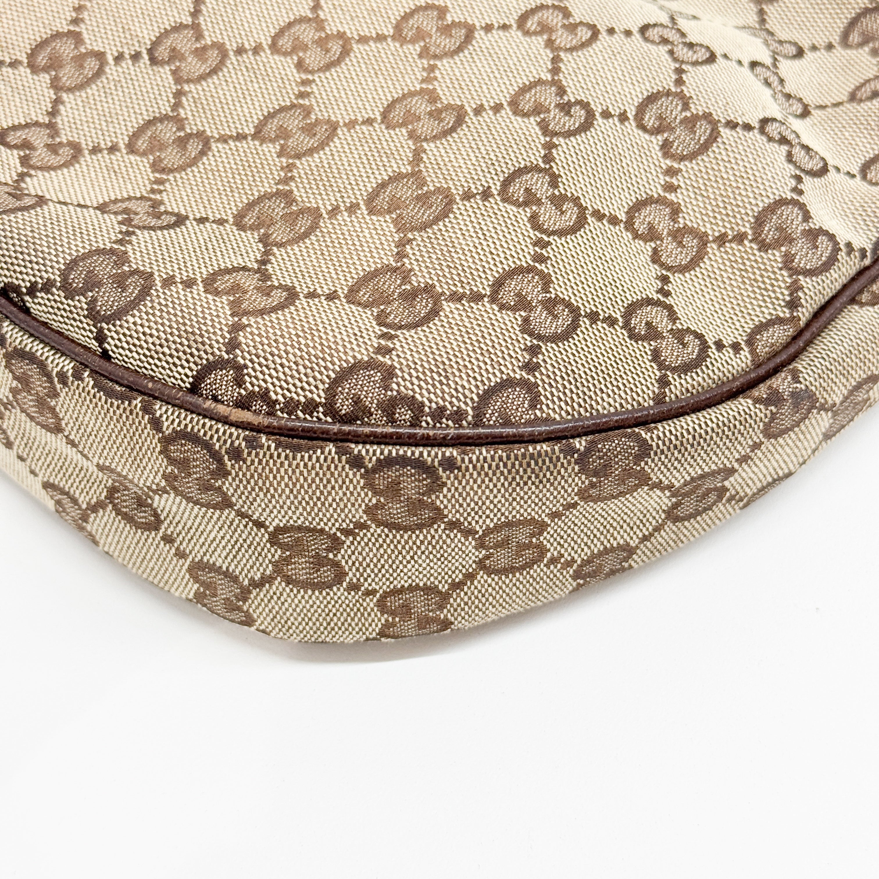 Vintage Brown Canvas Shoulder Bag